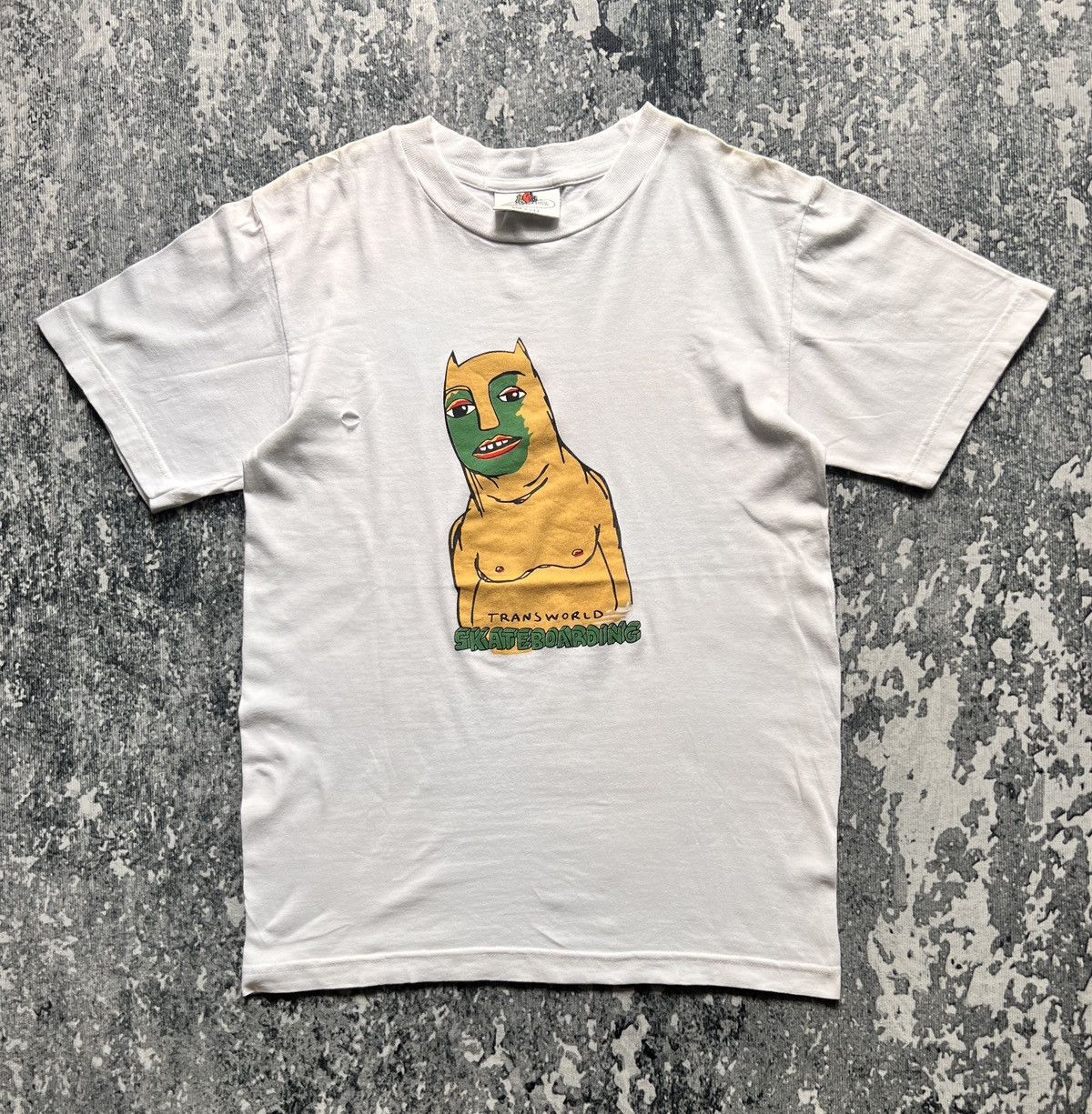 Fruit Of The Loom × Shorty's Skateboards × Vintage Vtg 90s Transworld Skateboard Tshirt Size US M / EU 48-50 / 2 - 1 Thumbnail