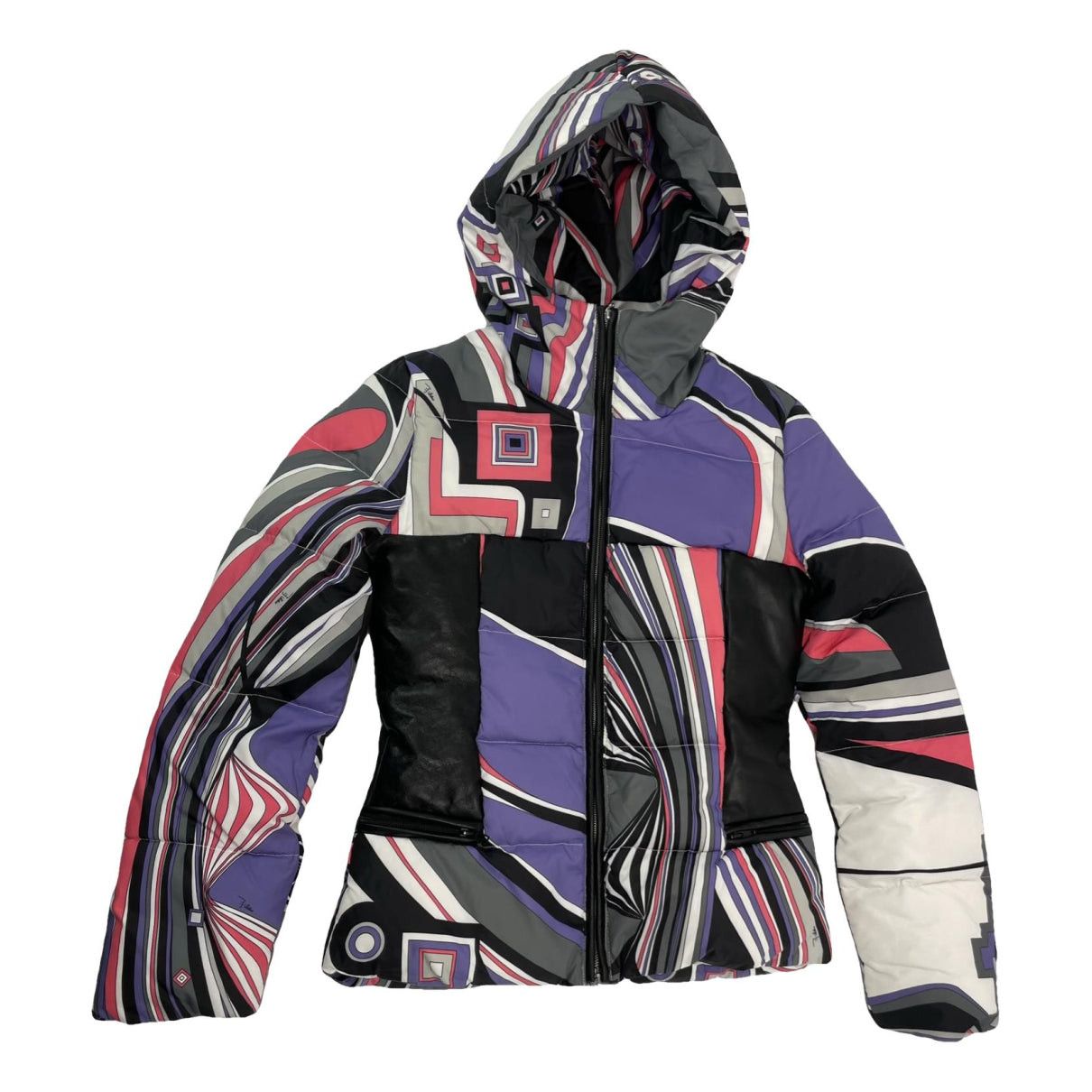 Emilio Pucci Multicolour Leather Jacket Size S / US 4 / IT 40 - 1 Thumbnail