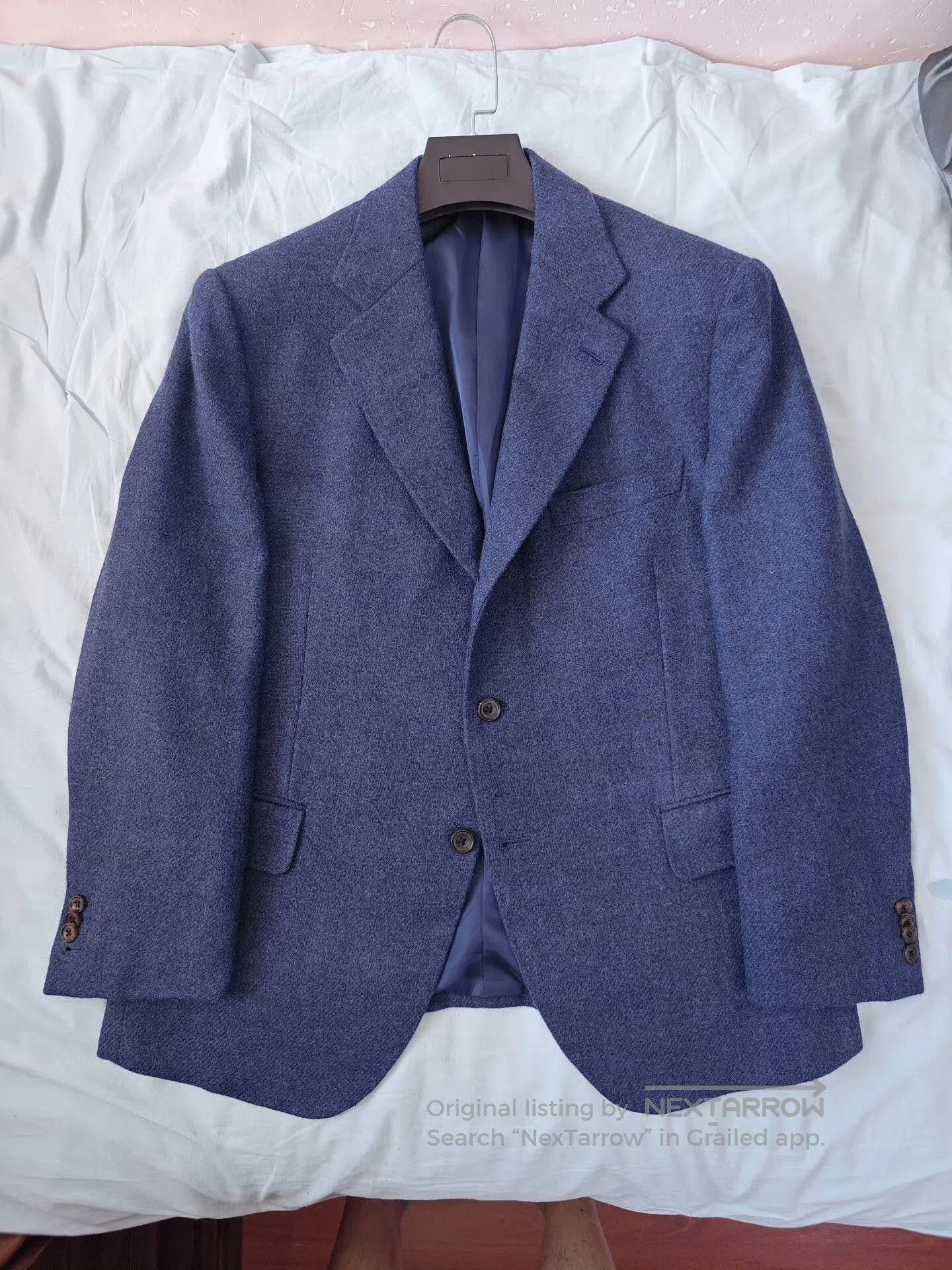 Japanese Brand British Moon Tweed Custom Suit Jacket. Size US L / EU 52-54 / 3 - 5 Thumbnail