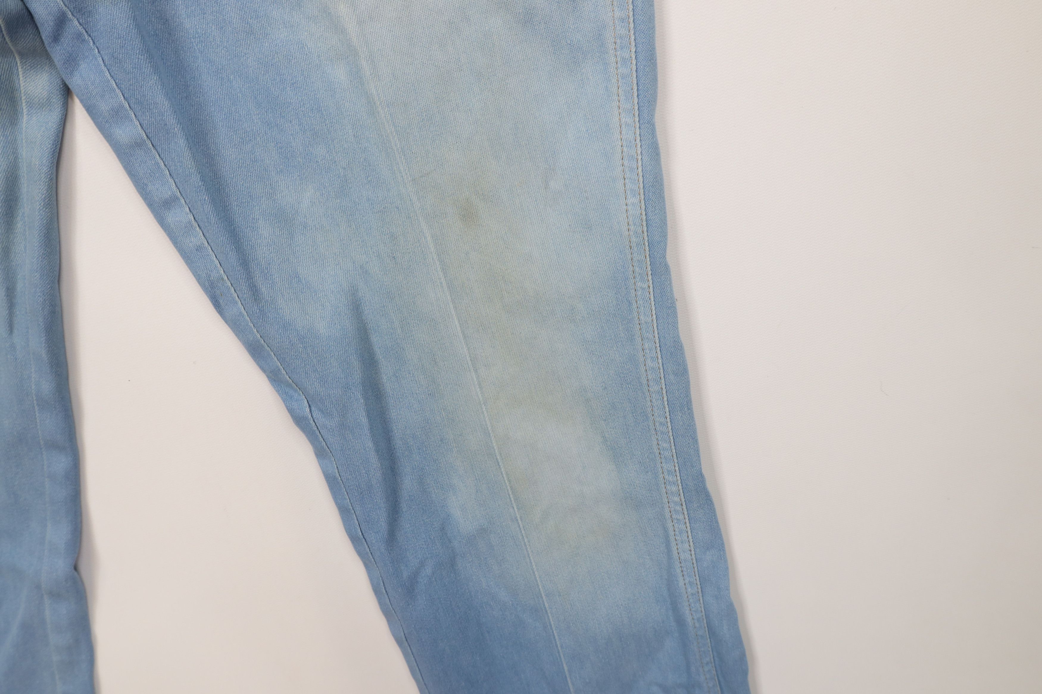 Vintage Vintage 70s Streetwear Flared Stretch Denim Jeans Blue Size US 30 / EU 46 - 7 Thumbnail