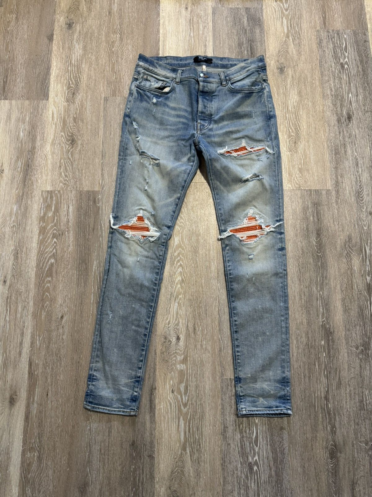 Amiri Amiri mx1 orange crack patch Size US 34 / EU 50 - 1 Thumbnail