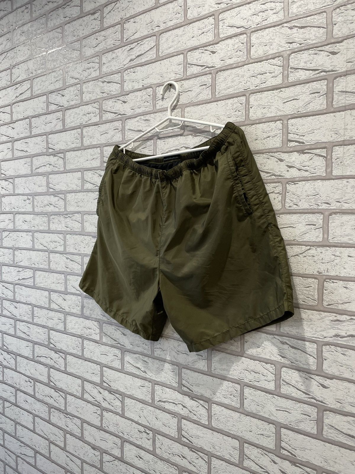 Prada Prada Milano Nylon Green / Brown Swim Shorts Size 54 M Size US 34 / EU 50 - 2 Thumbnail