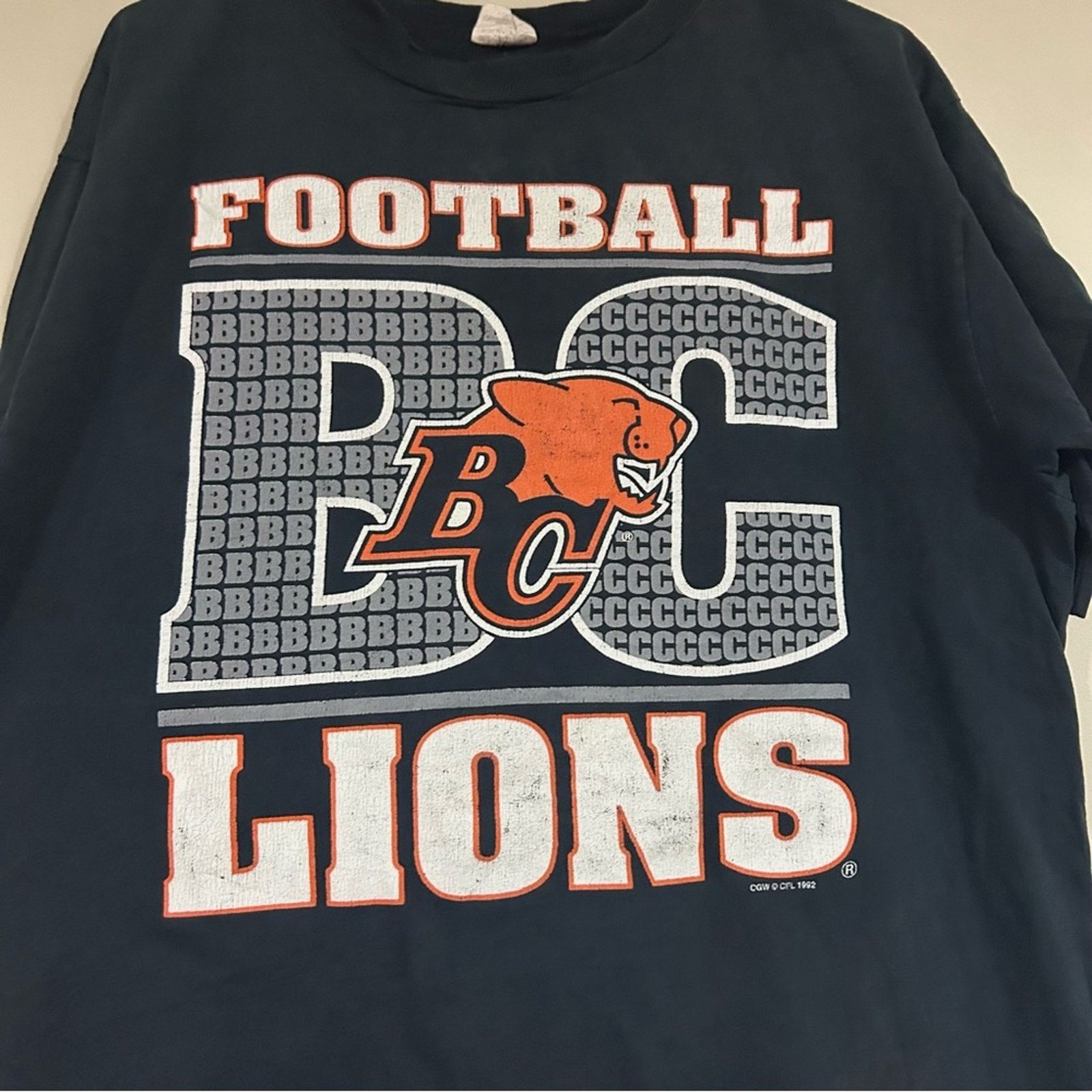 Other Vintage 1992 British Columbia BC Lions Football Shirt Size US L / EU 52-54 / 3 - 2 Thumbnail