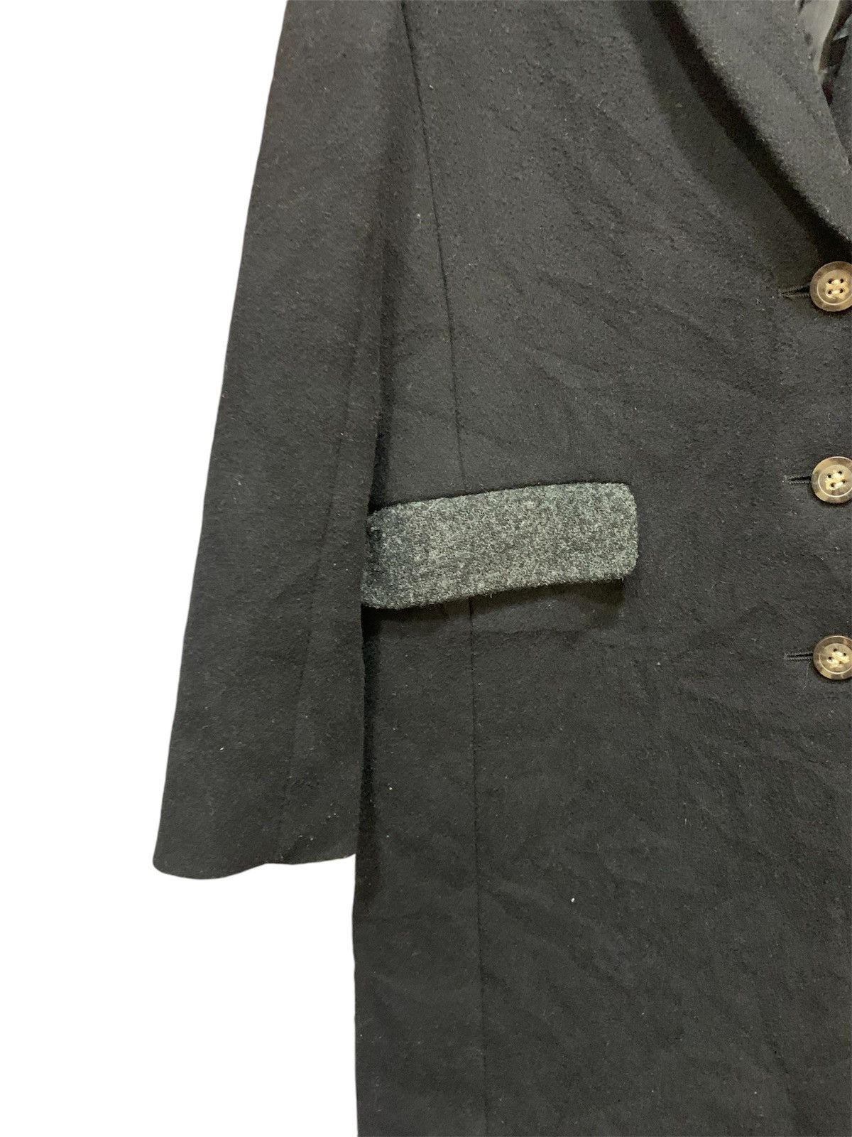 Harris Tweed × Japanese Brand Harris Twees Wool Parka Jacket Women Black Size S / US 4 / IT 40 - 5 Thumbnail