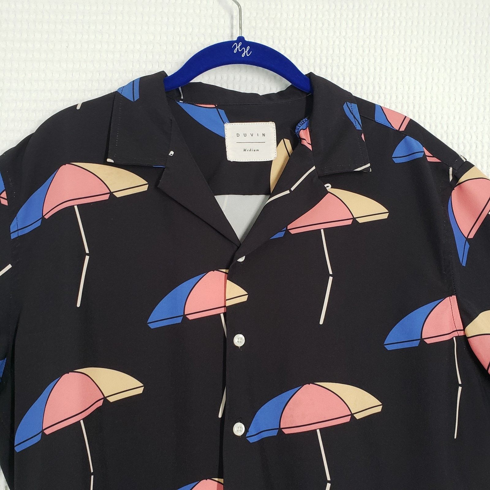 Other Duvin Button Up Shirt Mens Medium Black Beach Short Sleeve Size US M / EU 48-50 / 2 - 13 Thumbnail