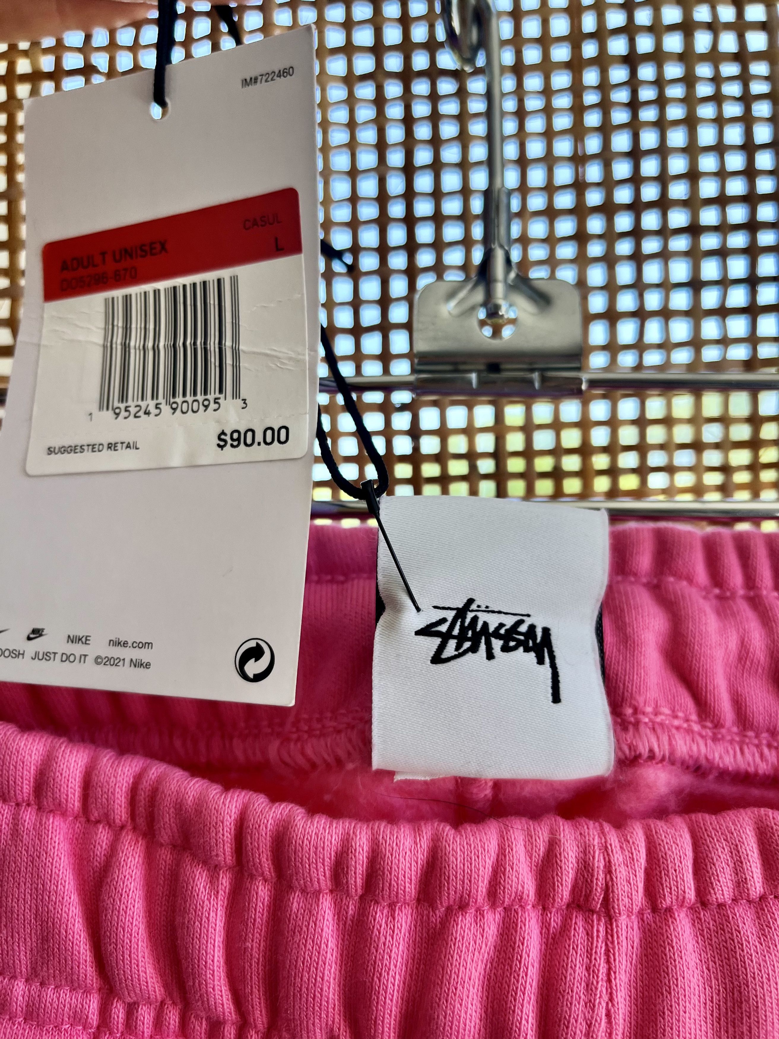 Nike × Stussy Nike x Stussy NRG Washed Fleece Sweatpants 'Lotus Pink' Size US 36 / EU 52 - 4 Thumbnail