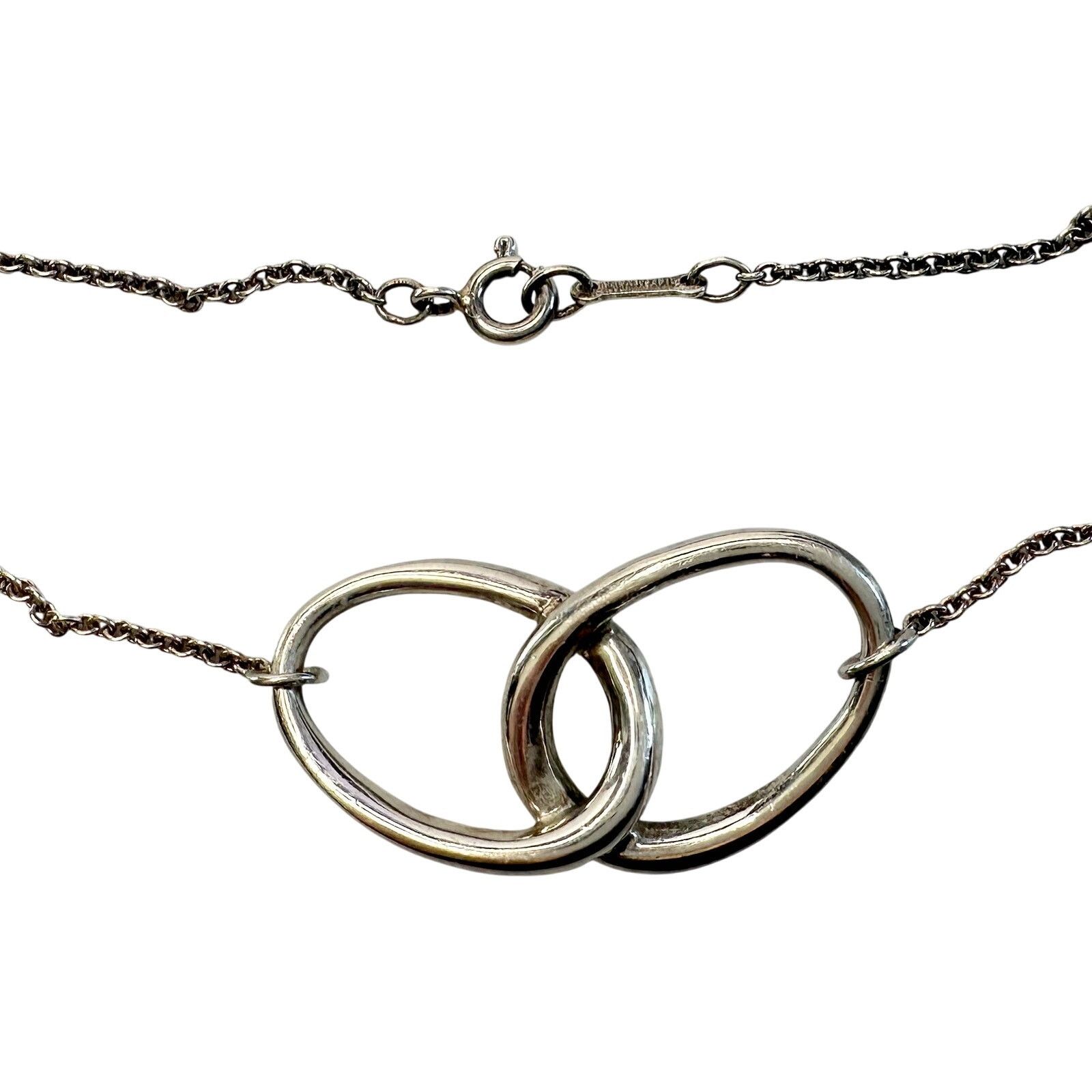 Tiffany & Co. Tiffany and Co Elsa Peretti Large Double Loop Necklace 15" Size ONE SIZE - 8 Thumbnail