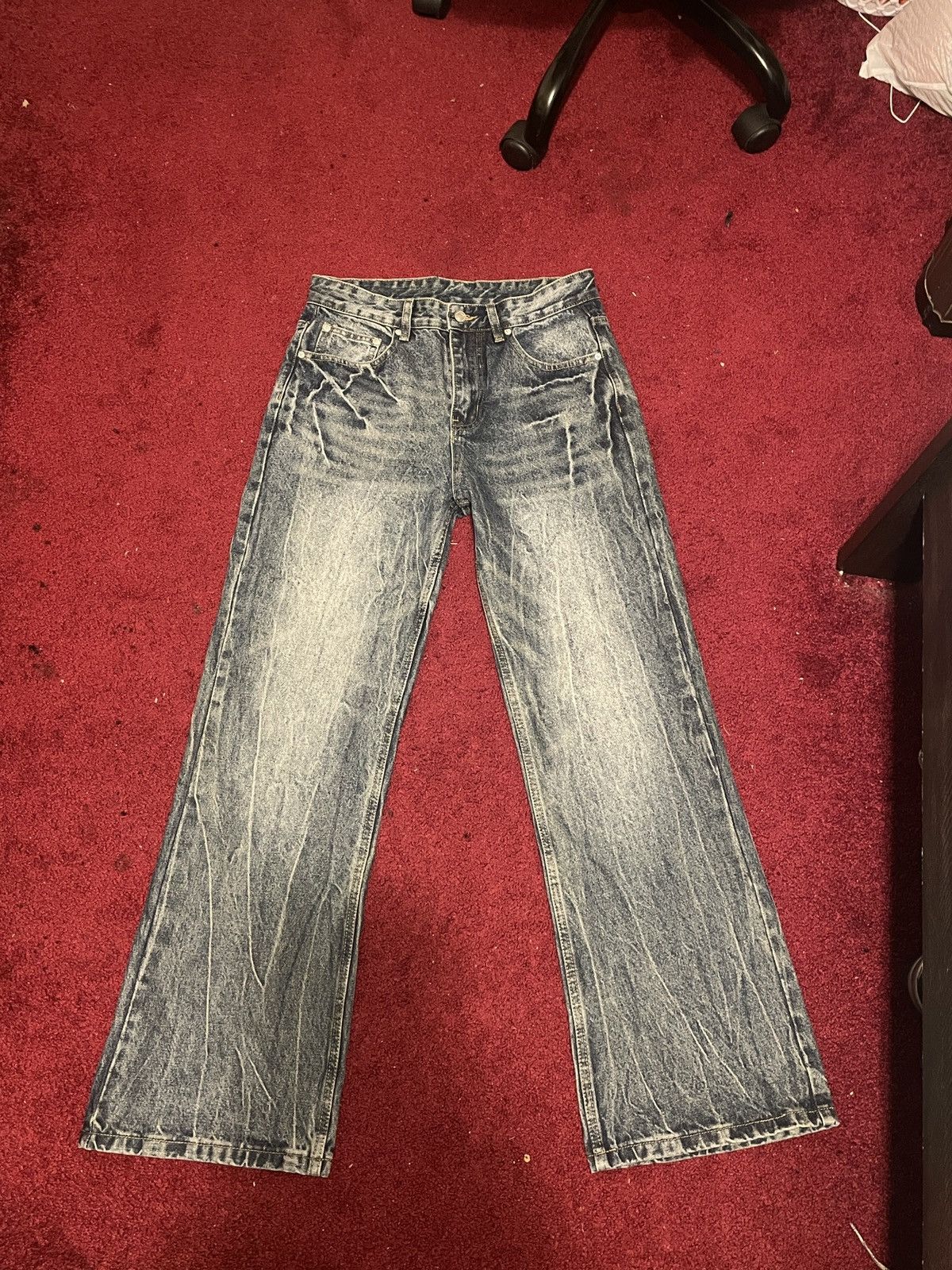 Japanese Brand × Vintage Baggy Blue Jeans Size US 31 - 1 Thumbnail