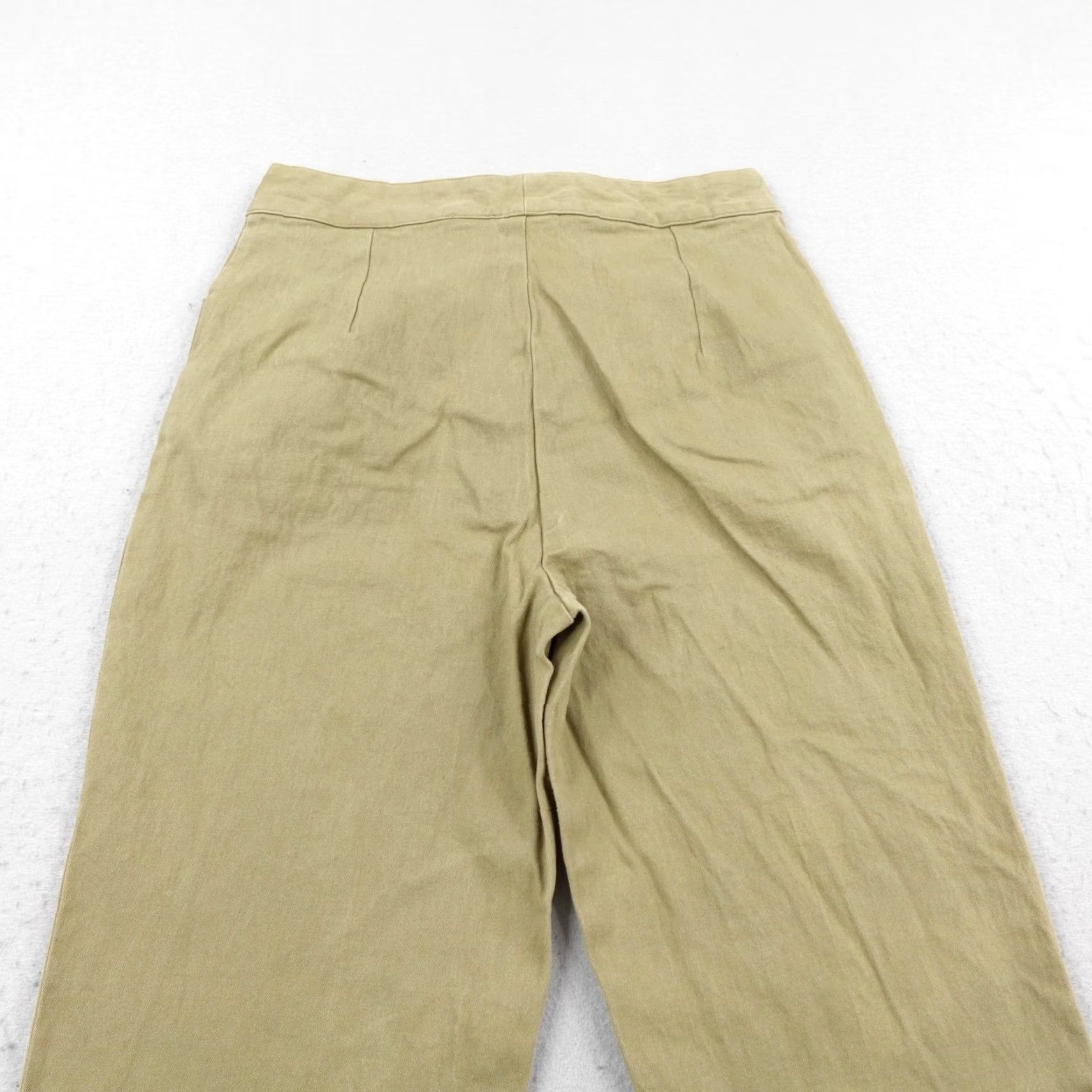 Mickey & Co. VINTAGE Disney Pants Womens Large Tan Mickey Mouse Embroidered Chino Belted 90s Size 36" / US 14 / IT 50 - 6 Thumbnail