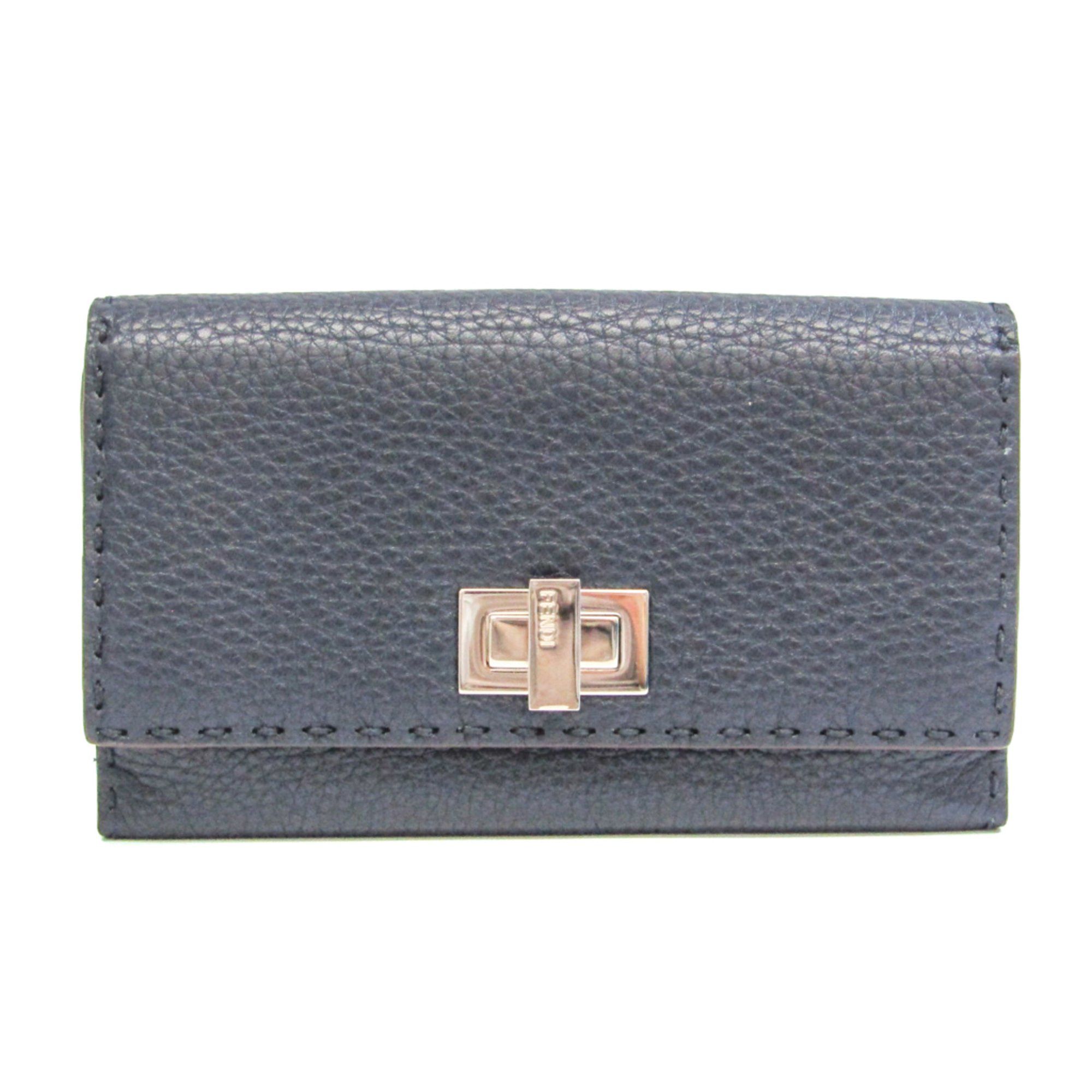 Fendi Selleria Navy Leather Wallet (Pre-Owned) Size ONE SIZE - 1 Thumbnail