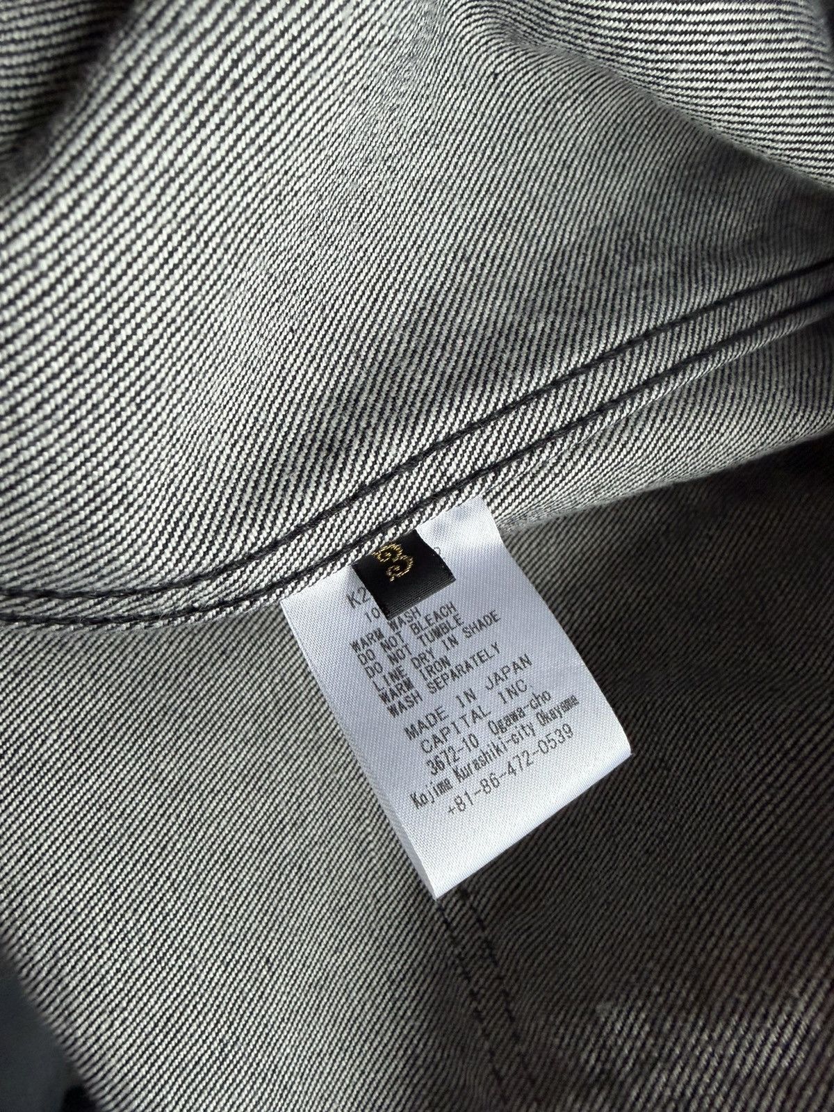 Kapital Kapital 14oz Type 1 Black Denim Jacket Size US L / EU 52-54 / 3 - 4 Thumbnail