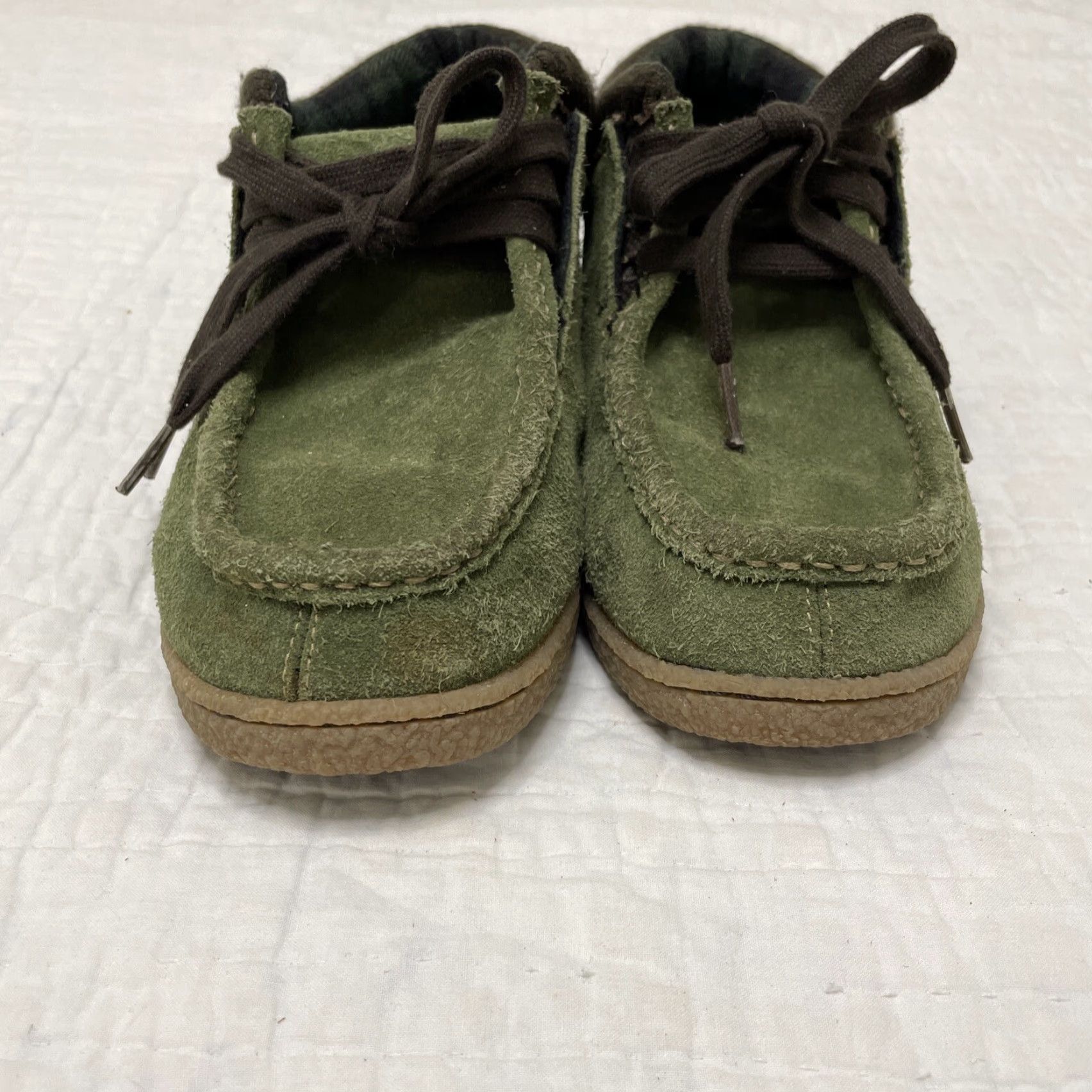 Vintage Ocean Minded Dune Rider Green Suede Lace Up Chukka Sneakers Size 6 EU 38 Unisex Adults Casual Shoes Size US 6 / EU 39 - 7 Thumbnail