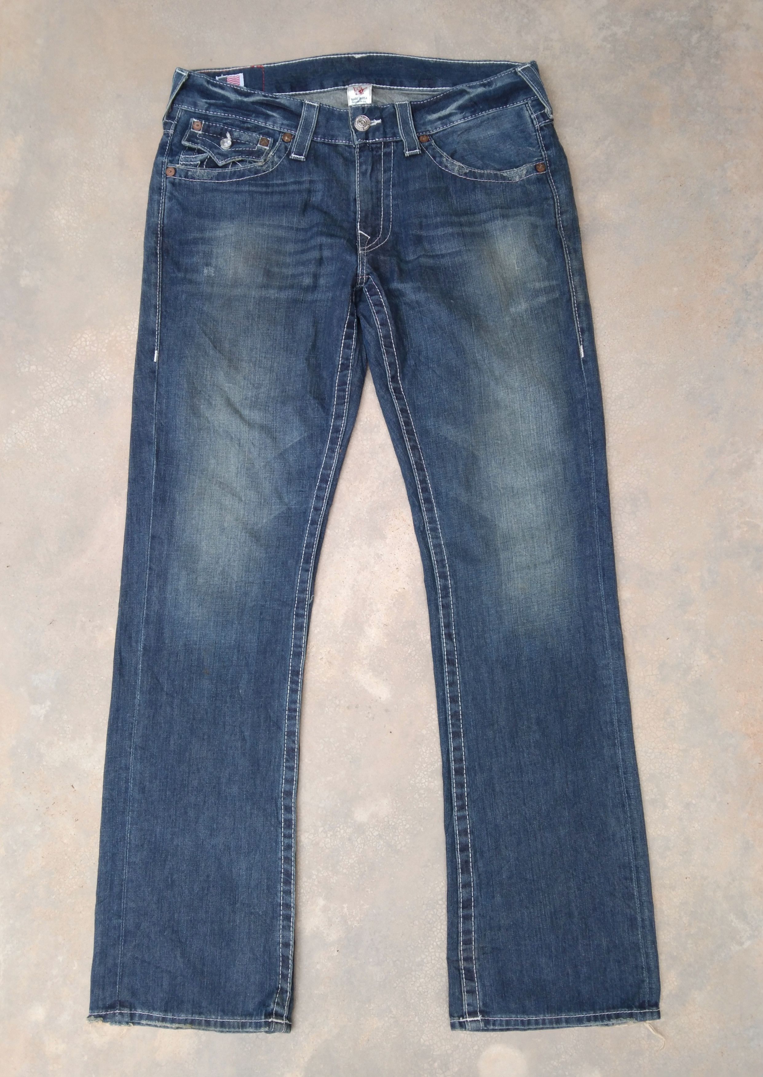 Japanese Brand × True Religion × Vintage Vintage True Religion Made In USA Bootcut Flared Jeans 34x36 Size US 34 / EU 50 - 3 Thumbnail