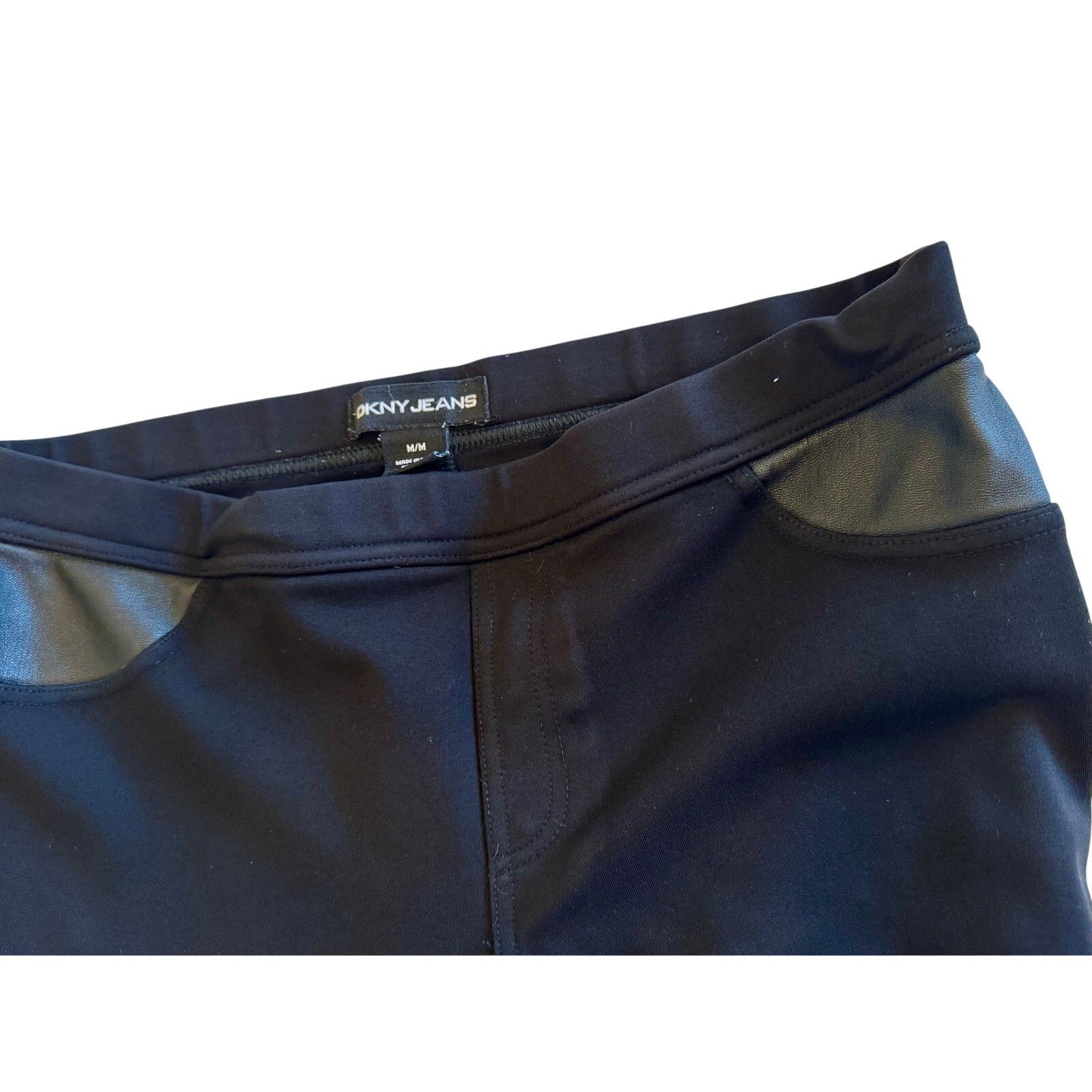 DKNY DKNY Stretch Black Pants Jeggings Super Comfortable Size 30" / US 8 / IT 44 - 2 Thumbnail