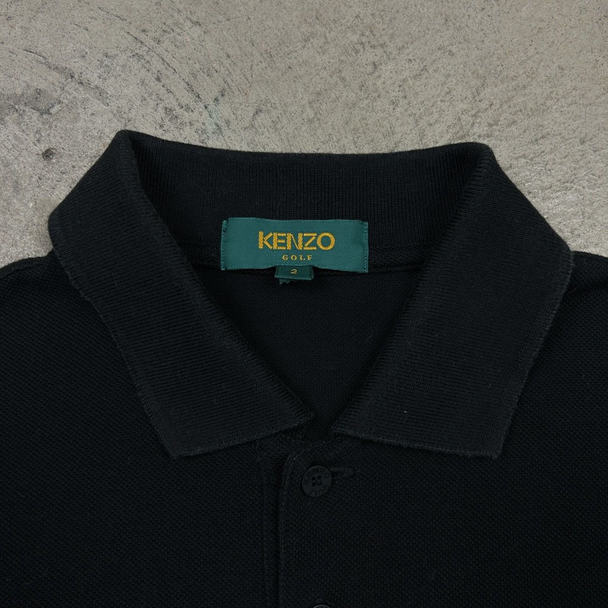 Kenzo × Vintage 1990s Kenzo Golf Black Polo Size US M / EU 48-50 / 2 - 11 Thumbnail