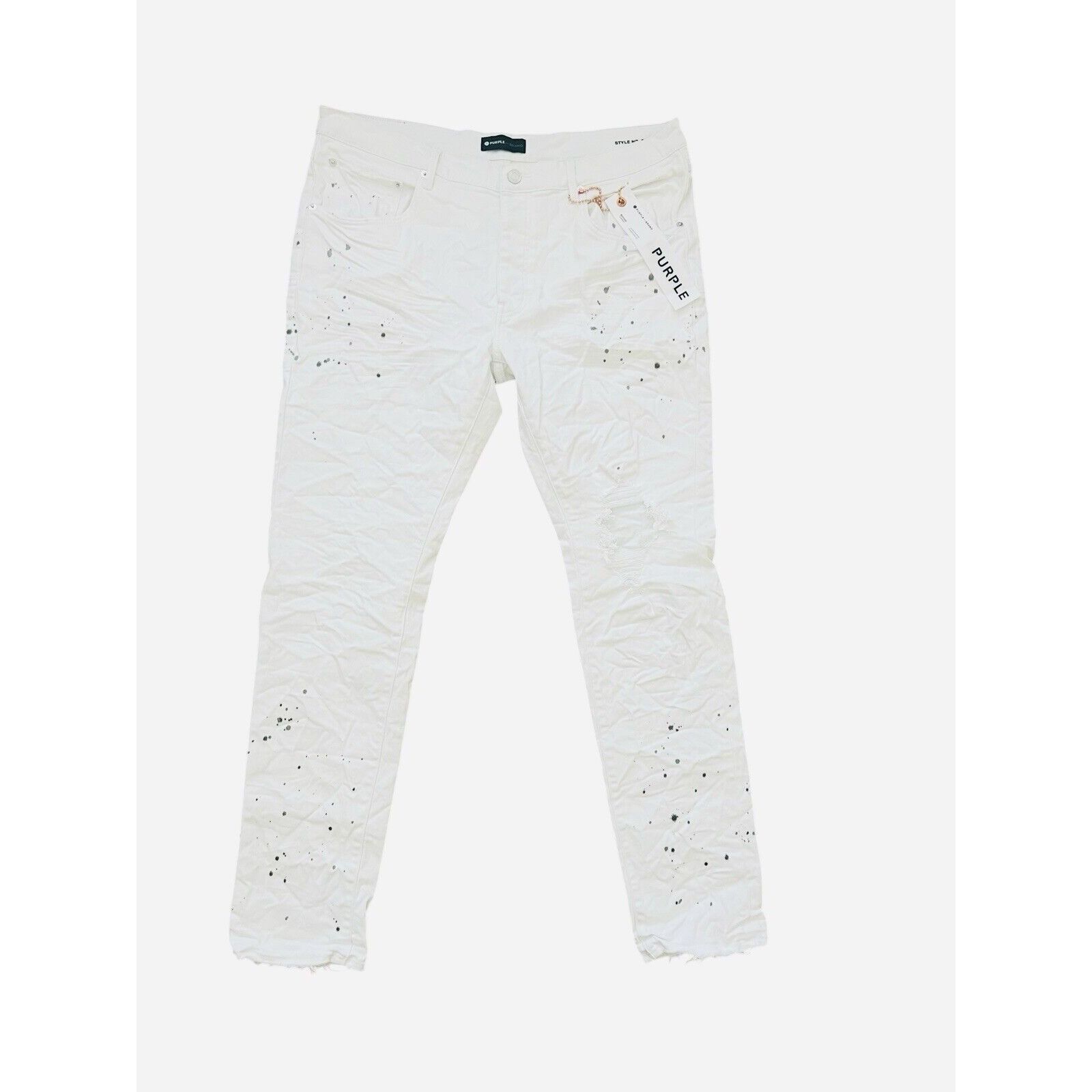 Purple × Purple Brand Purple Brand Jeans Mens Slim Fit Optic White