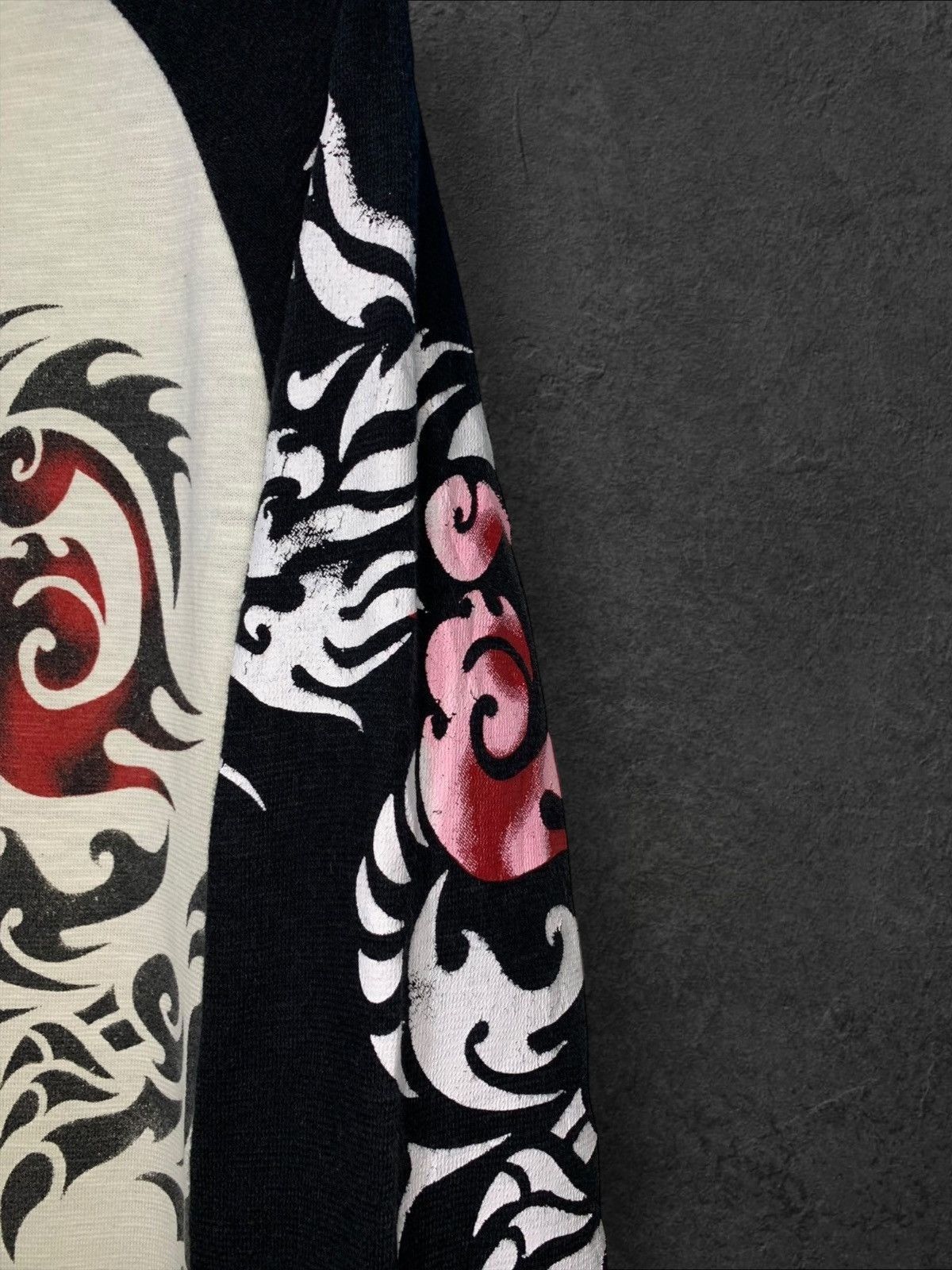 Japanese Brand × Vintage y2k Sukajan Tribal Dragon Tatto longsleeve Size US L / EU 52-54 / 3 - 7 Thumbnail