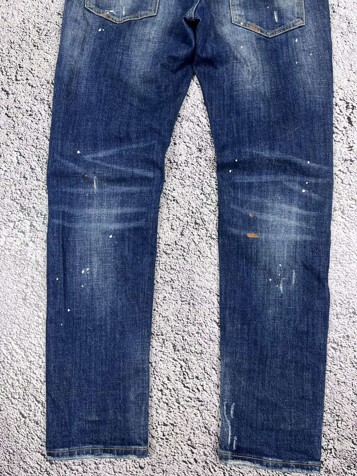 Dsquared2 Dsquared2 Painted Distressed Jeans Denim Pants Slim Fit Size US 32 / EU 48 - 6 Thumbnail