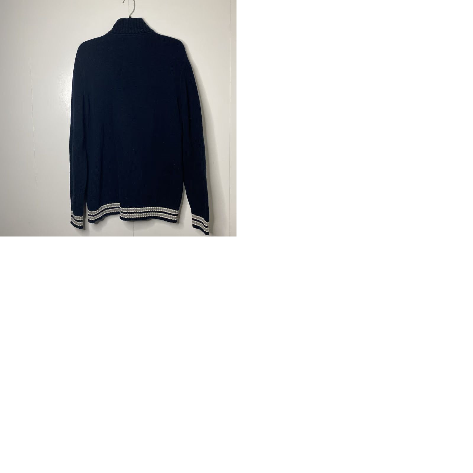 American Eagle Outfitters VINTAGE American Eagle Mens Cardigan Big & Tall MT Navy Grey Y2K Sweater Size US M / EU 48-50 / 2 - 9 Thumbnail