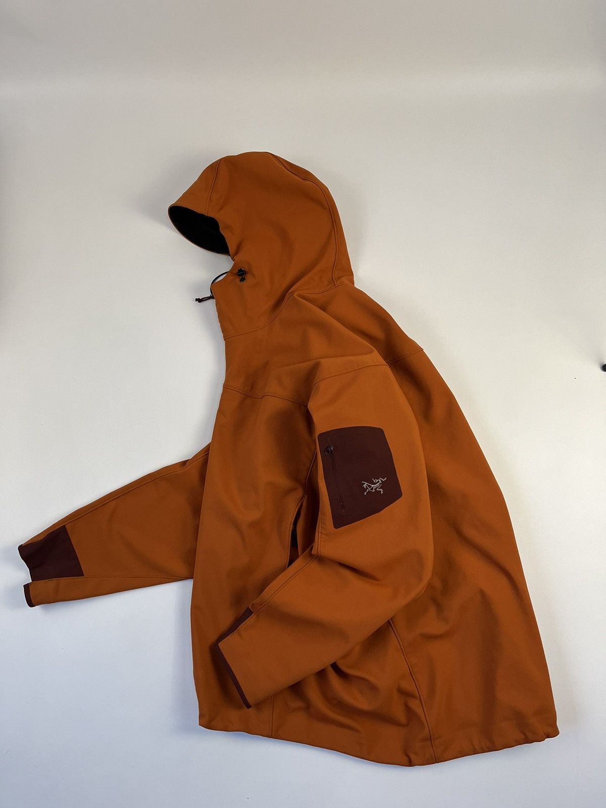 image of Vintage Arcteryx Soft Shell Jacket Orange Xl, Men's