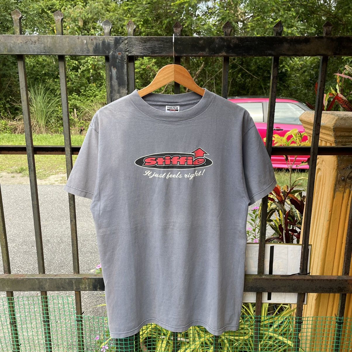 Welcome Skateboards 🔥Vintage 90s Stiffies Double Mirror Print Skateboard Tee Size US L / EU 52-54 / 3 - 1 Thumbnail