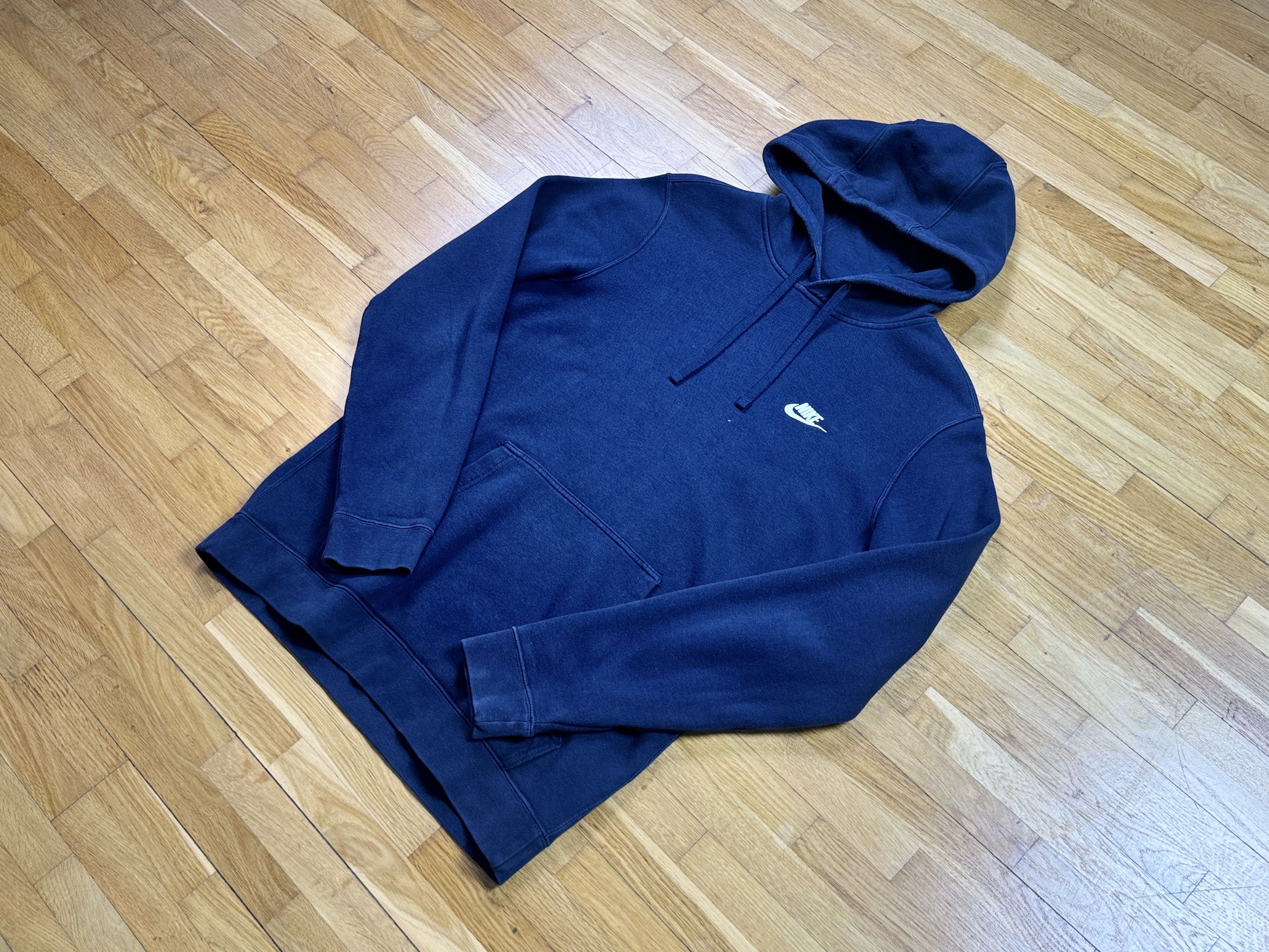 Nike Vintage dark blue hoodie NIKE Size US M / EU 48-50 / 2 - 1 Thumbnail