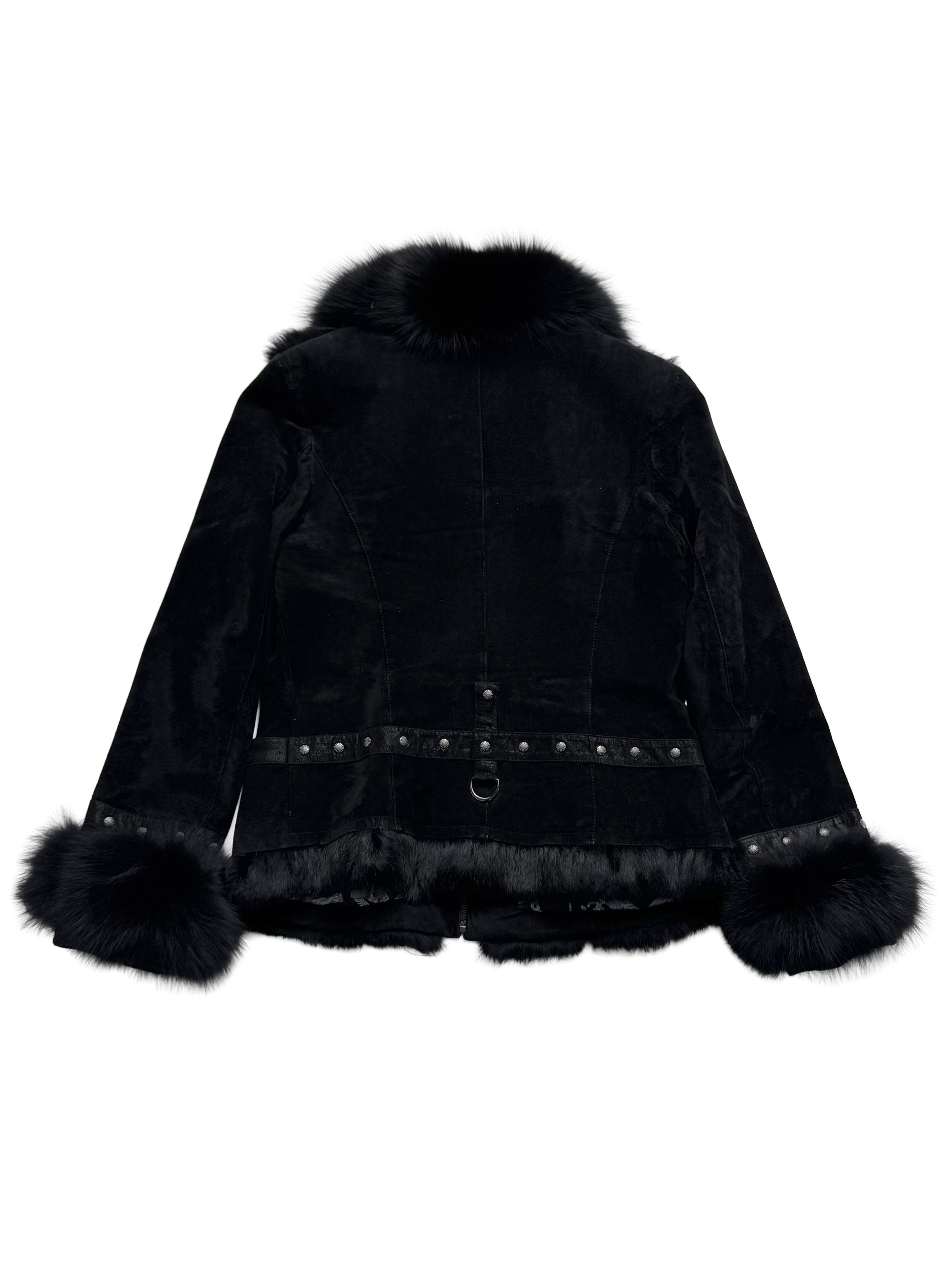 Vintage Vintage Real Suede Jacket With Real Fur Details Size M / US 6-8 / IT 42-44 - 9 Thumbnail
