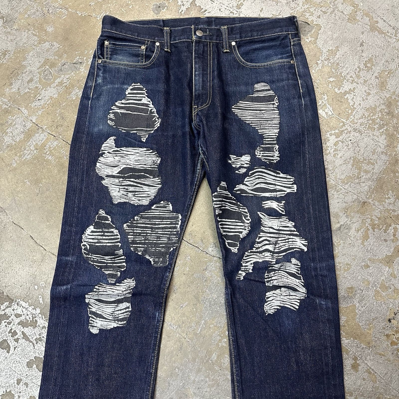 Billionaire Boys Club × Hypebeast × Icecream Billionaire Boys Club Selvedge Denim Jeans Medium 34x31 Size US 34 / EU 50 - 2 Thumbnail