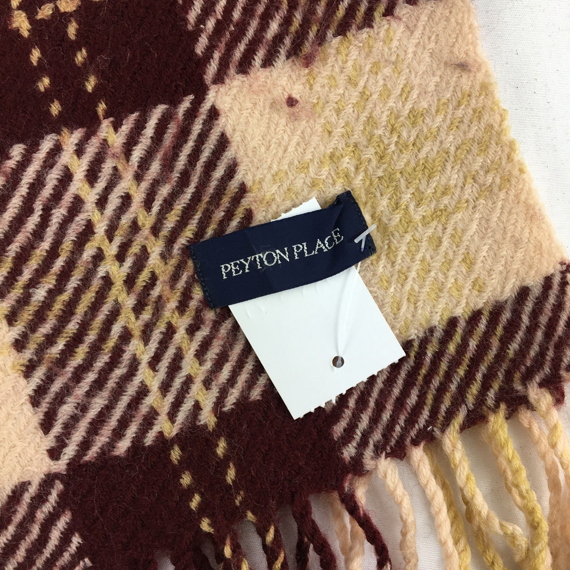 PPFM Vintage Peyton Place Scarf Muffler Wool Cashmere Scarves Size ONE SIZE - 4 Thumbnail
