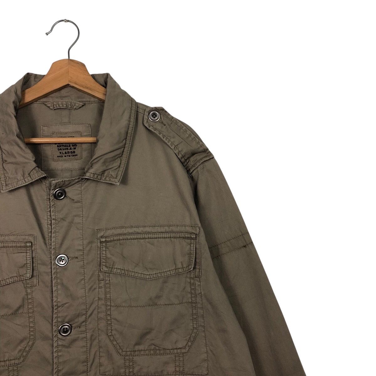 Japanese Brand Vintage Striped Wool Bomber Jacket Old Navy Issey Miyake Size US XL / EU 56 / 4 - 7 Thumbnail