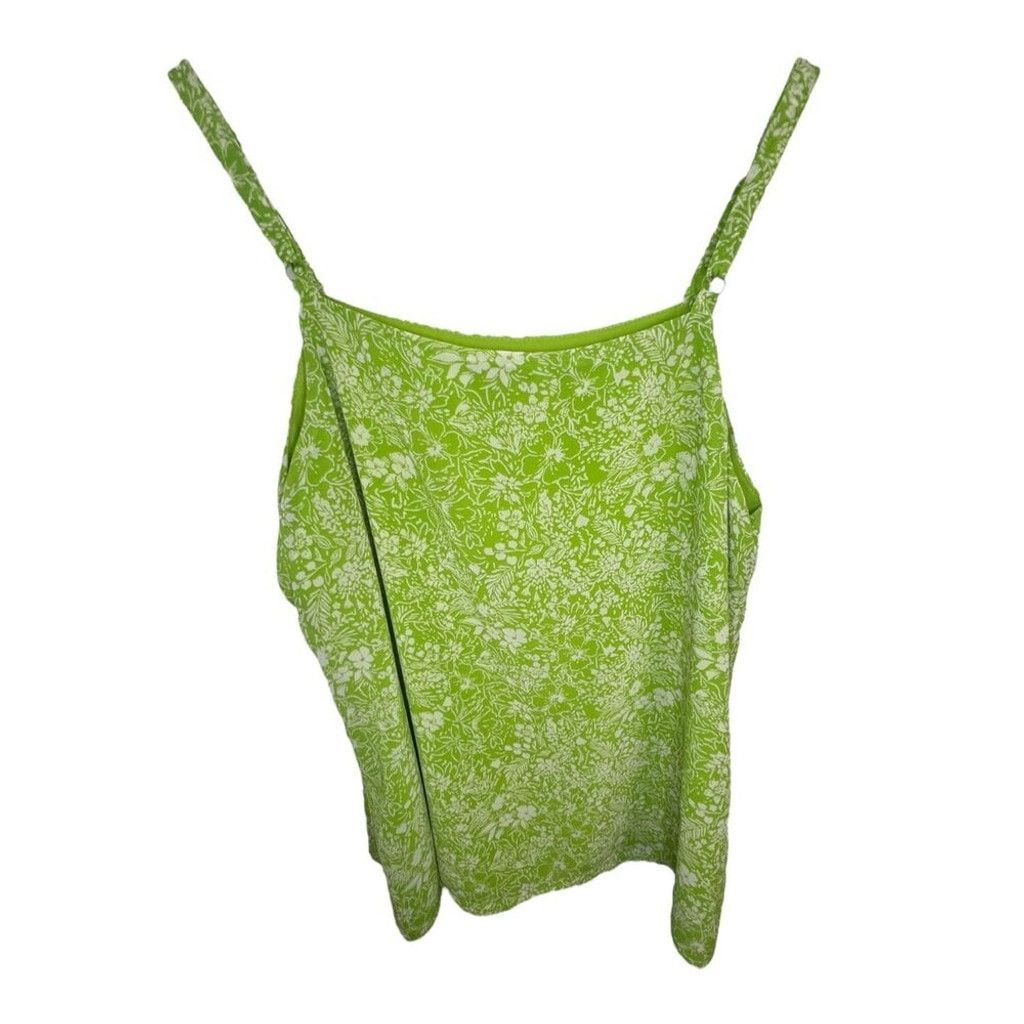 Torrid Torrid Bright Floral Pattern Chiffon Pintuck Squareneck Cami Size XXS / US 00 / IT 34 - 4 Thumbnail
