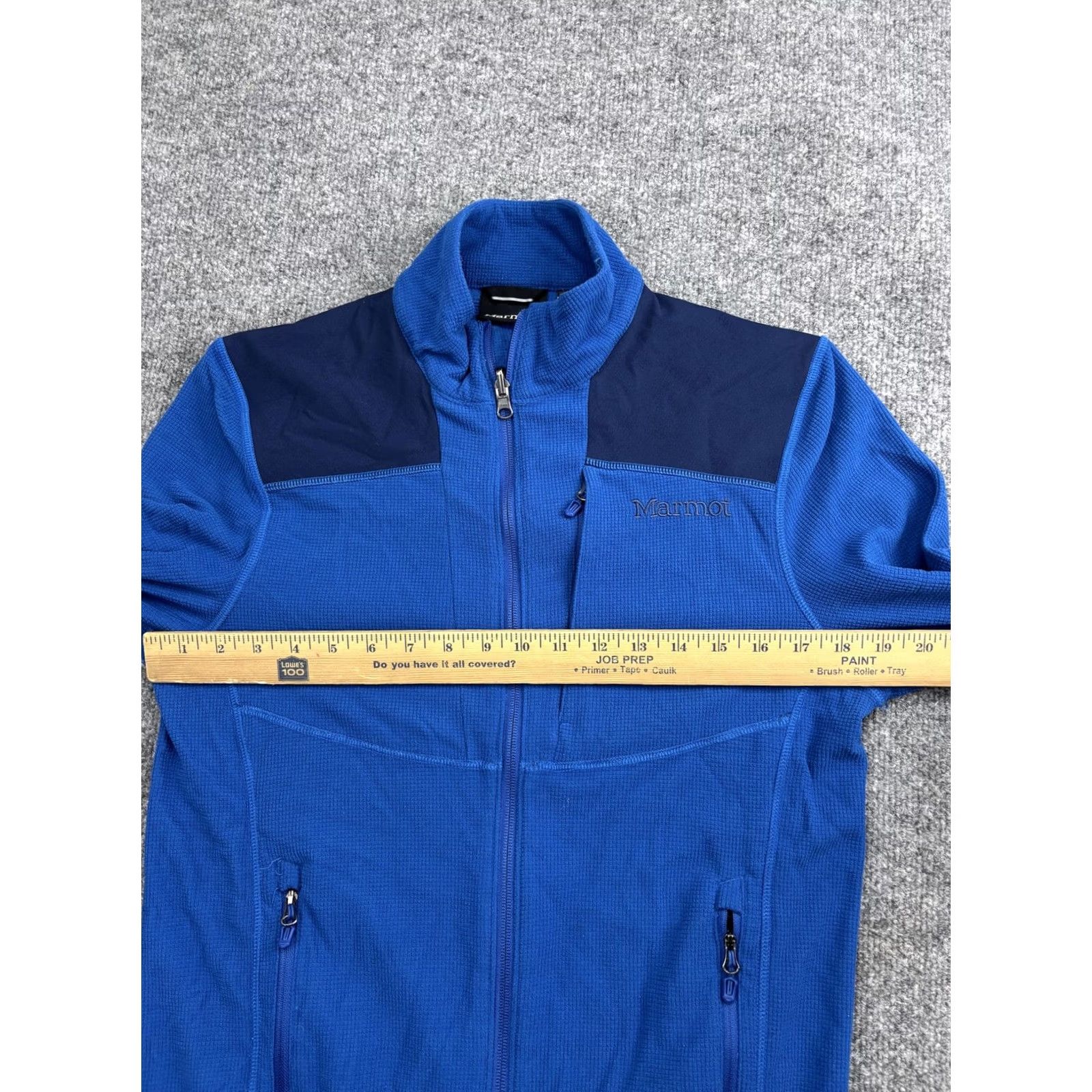 Marmot Marmot Fleece Jacket Mens Small Blue Polartec Grid Full Zip Hiking Outdoor Size US S / EU 44-46 / 1 - 6 Thumbnail