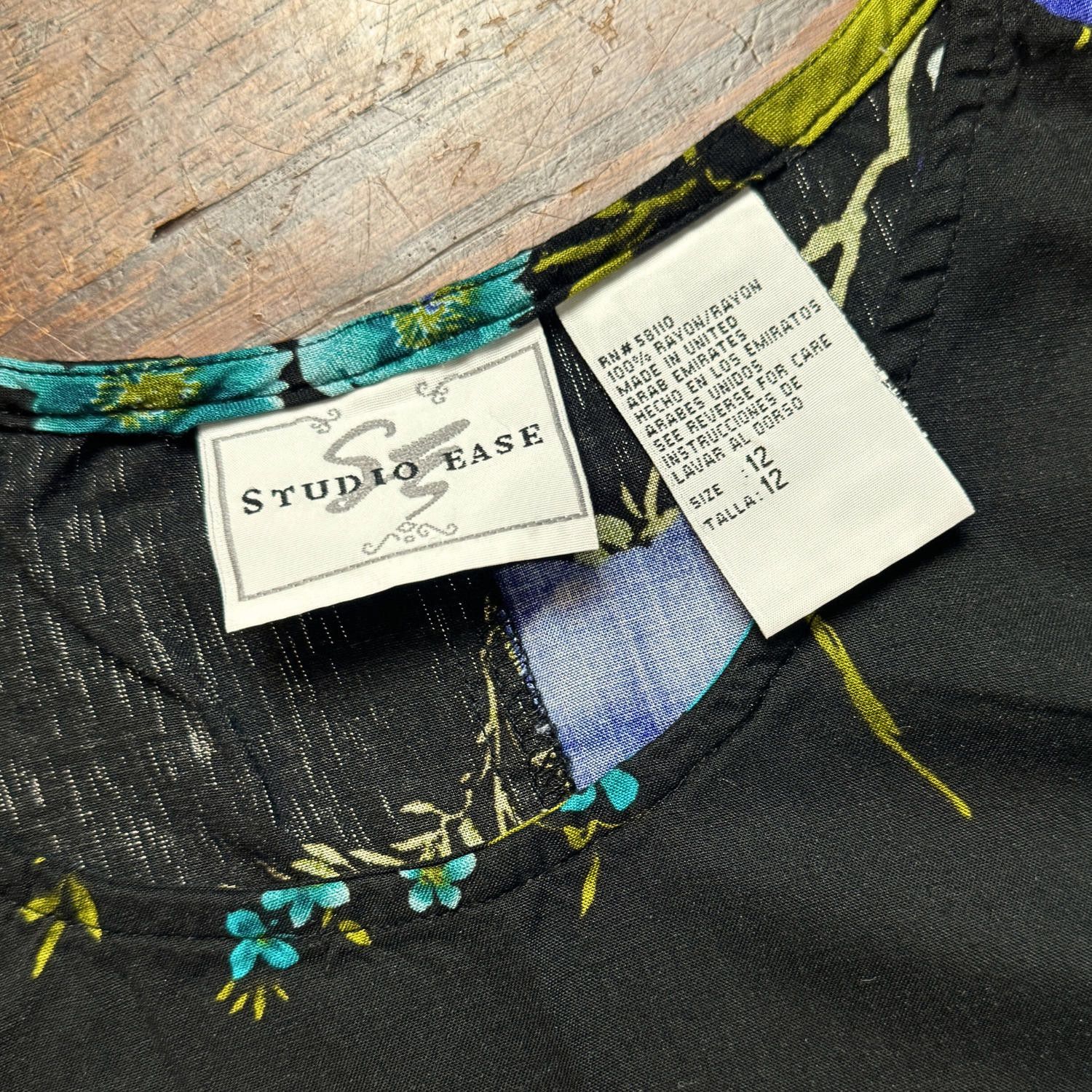 Designer Vintage 90s Studio Ease Floral Maxi Dress Sz 12 Size XL / US 12-14 / IT 48-50 - 3 Thumbnail