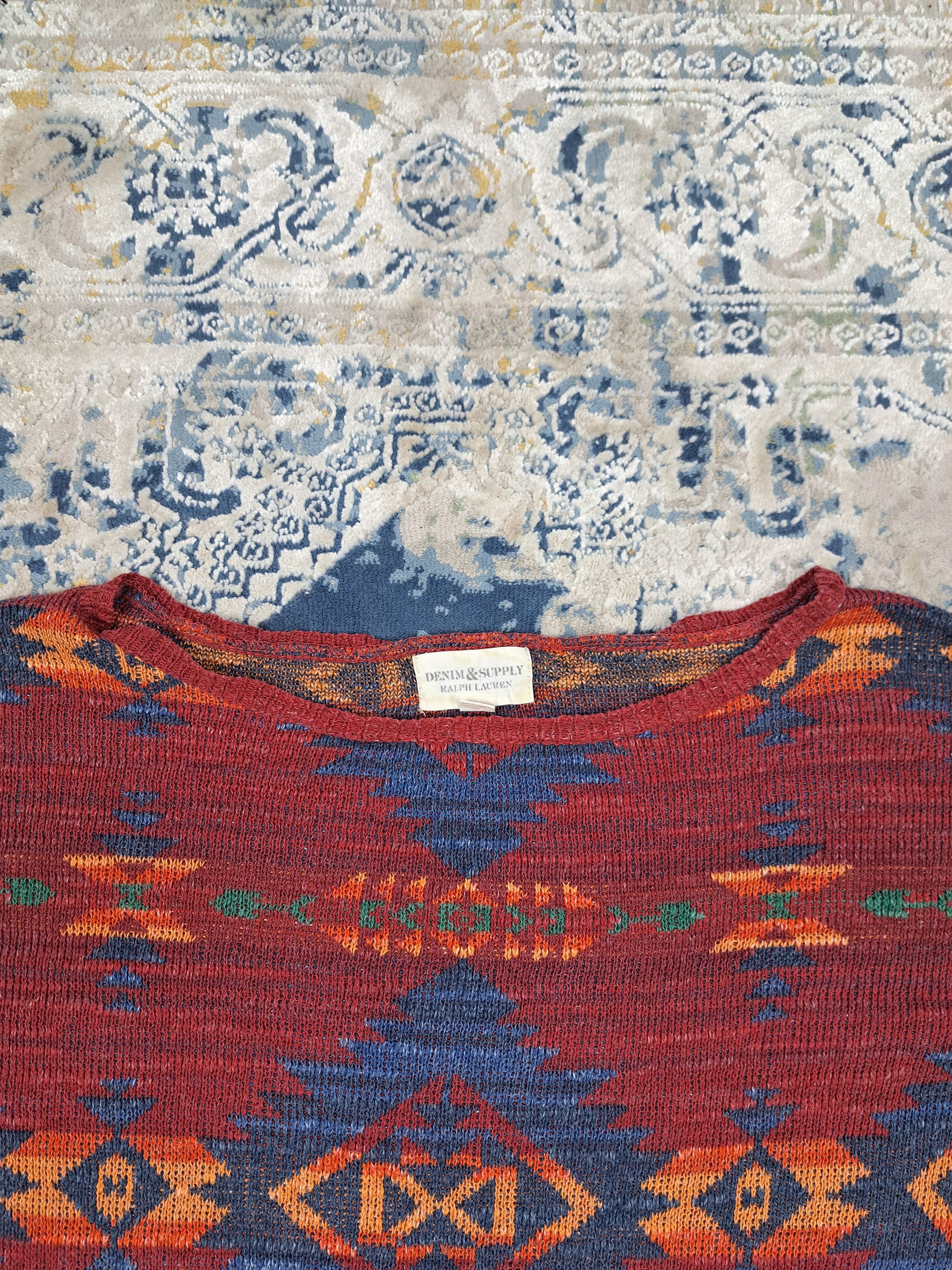 Denim & Supply Ralph Lauren × Native Ralph Lauren Denim Supply Aztec Navajo Fullprint Sweater Size US S / EU 44-46 / 1 - 2 Thumbnail