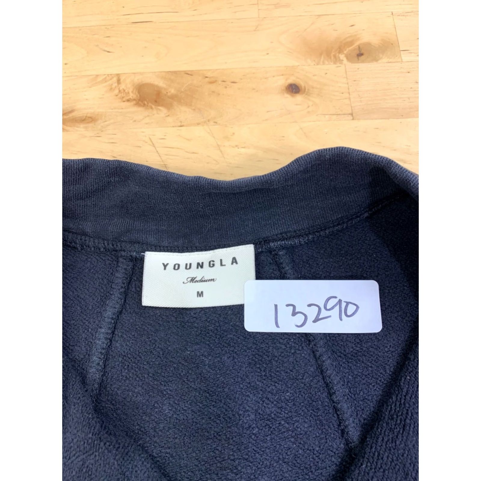 YoungLA YoungLA Sweatshirt Men M Black 1/4 Zip Pullover Gym Activewear 13290 Size US M / EU 48-50 / 2 - 3 Thumbnail