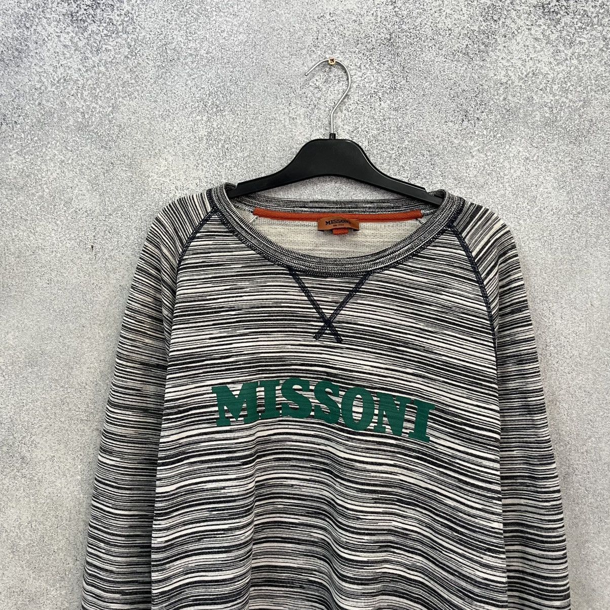 Missoni MISSONI Sweatshirt Big Logo Rainbow Size US L / EU 52-54 / 3 - 3 Thumbnail
