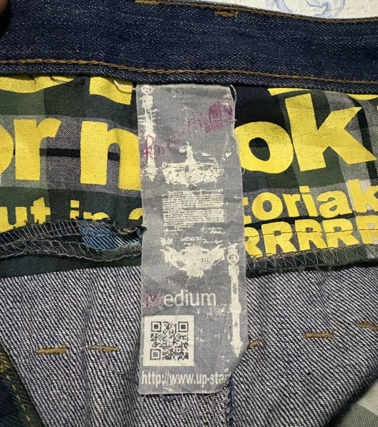 Japanese Brand Japanese BRTH Breath Double Waist Jeans Streetwear Denim Size US 31 - 19 Thumbnail