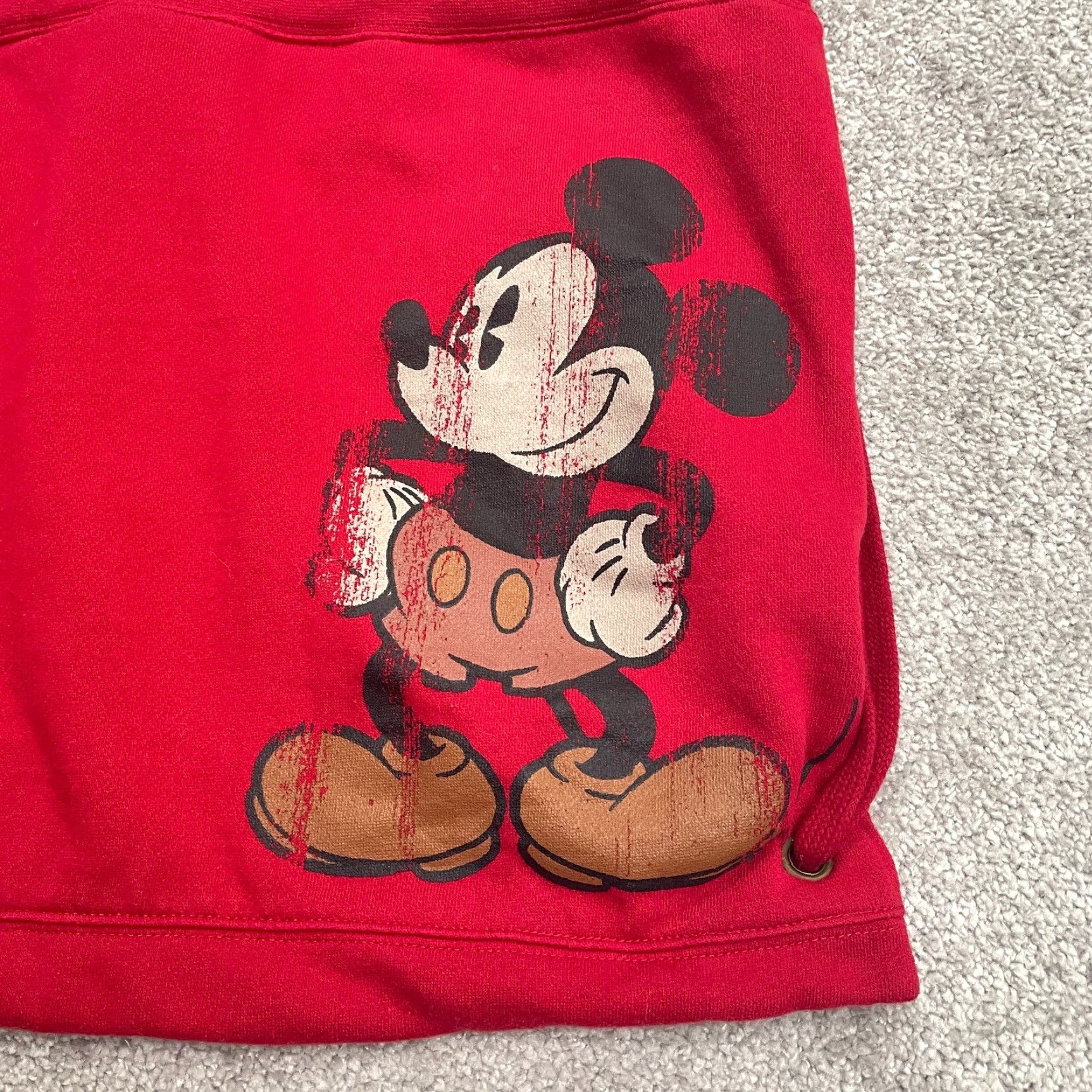 Disney VINTAGE Disney Backpack Mickey Mouse Red Graphic Fleece - Disney - Bag - Floral? Size XL / US 12-14 / IT 48-50 - 3 Thumbnail