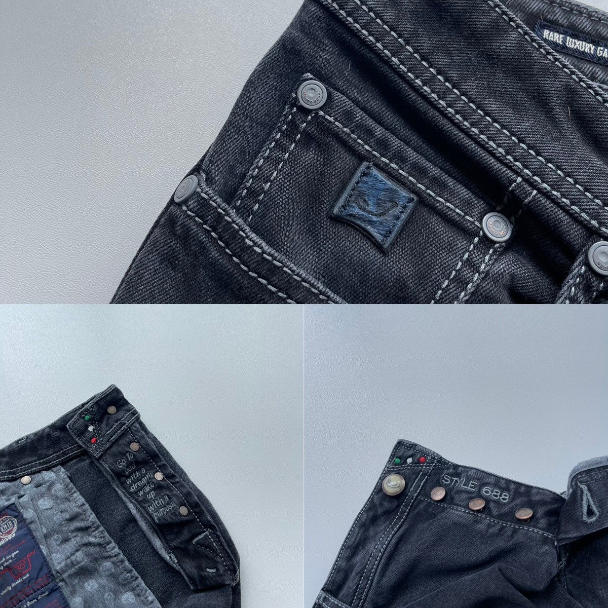 Jacob Cohen Jacob Cohen 688 Handmade Luxury Denim Stretch Jeans Washed Size US 38 / EU 54 - 7 Thumbnail