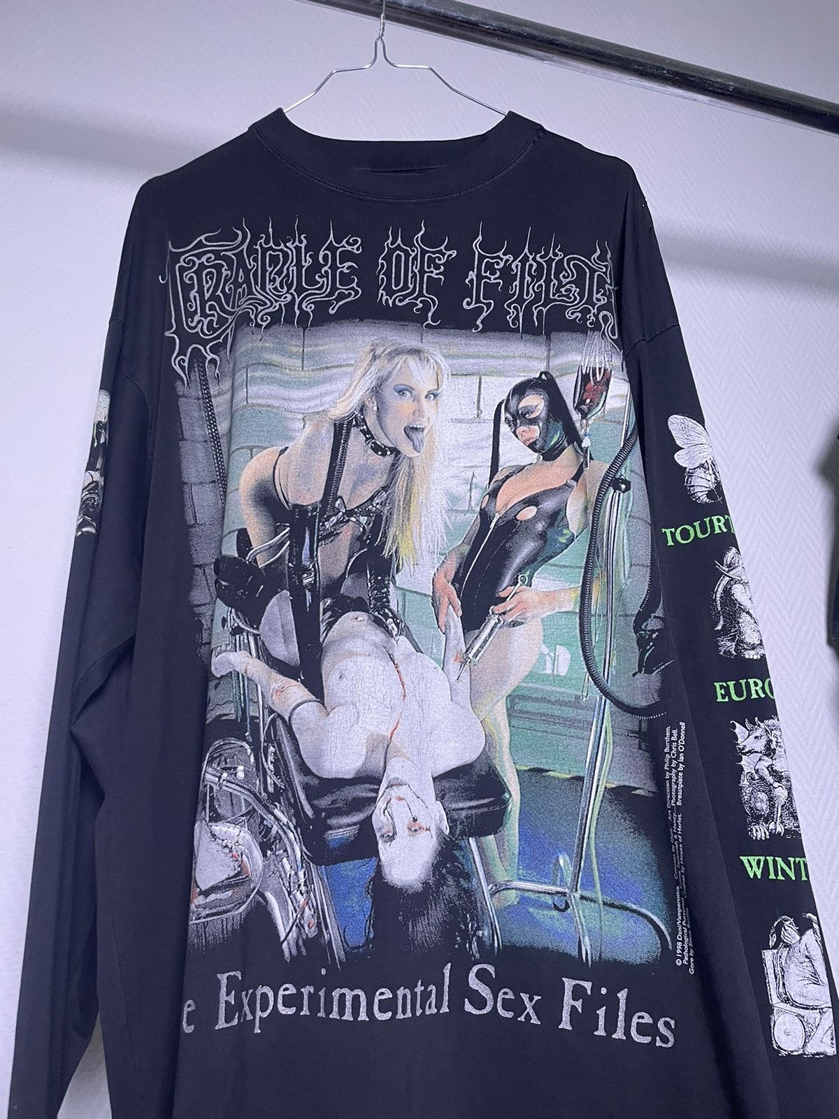 Band Tees × Vintage 1998 Cradle Of Filth Experimental Sex Files Longsleeve Size US XL / EU 56 / 4 - 2 Thumbnail
