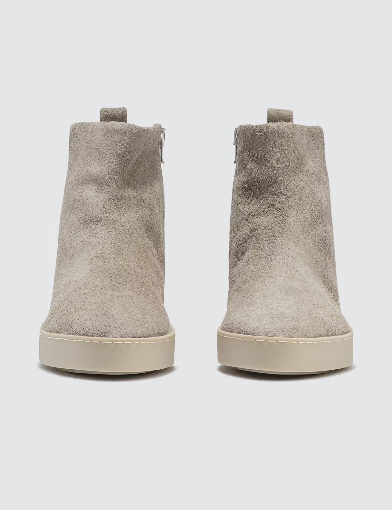 Fear of God Fear of God Grey Rough Suede Chelsea Santa Fe Boots Size US 14 / EU 47 - 3 Thumbnail