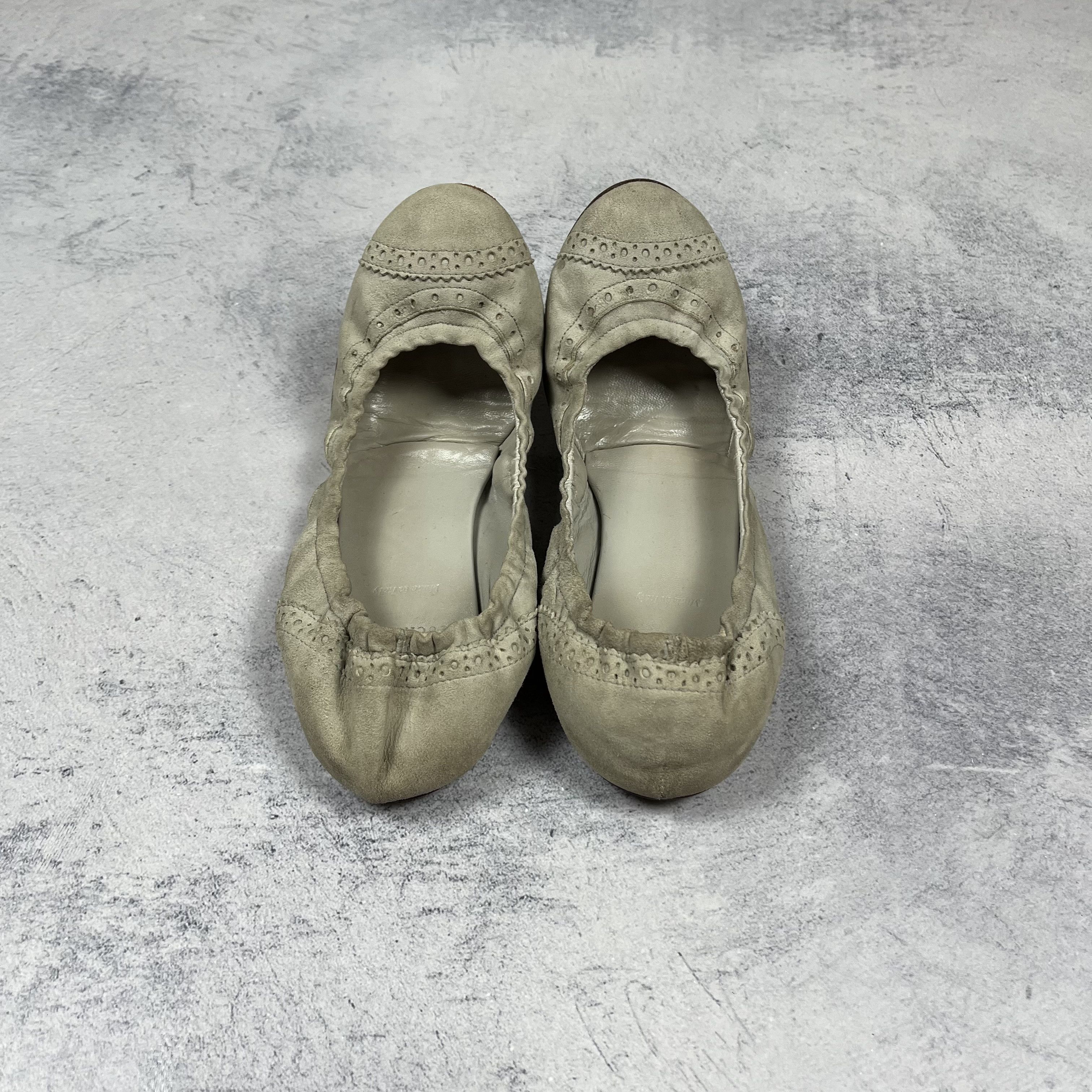 Brunello Cucinelli Ladies Brunello Cucinelli Monili Toe Suede Ballet Flats Size US 6.5 / IT 36.5 - 10 Thumbnail