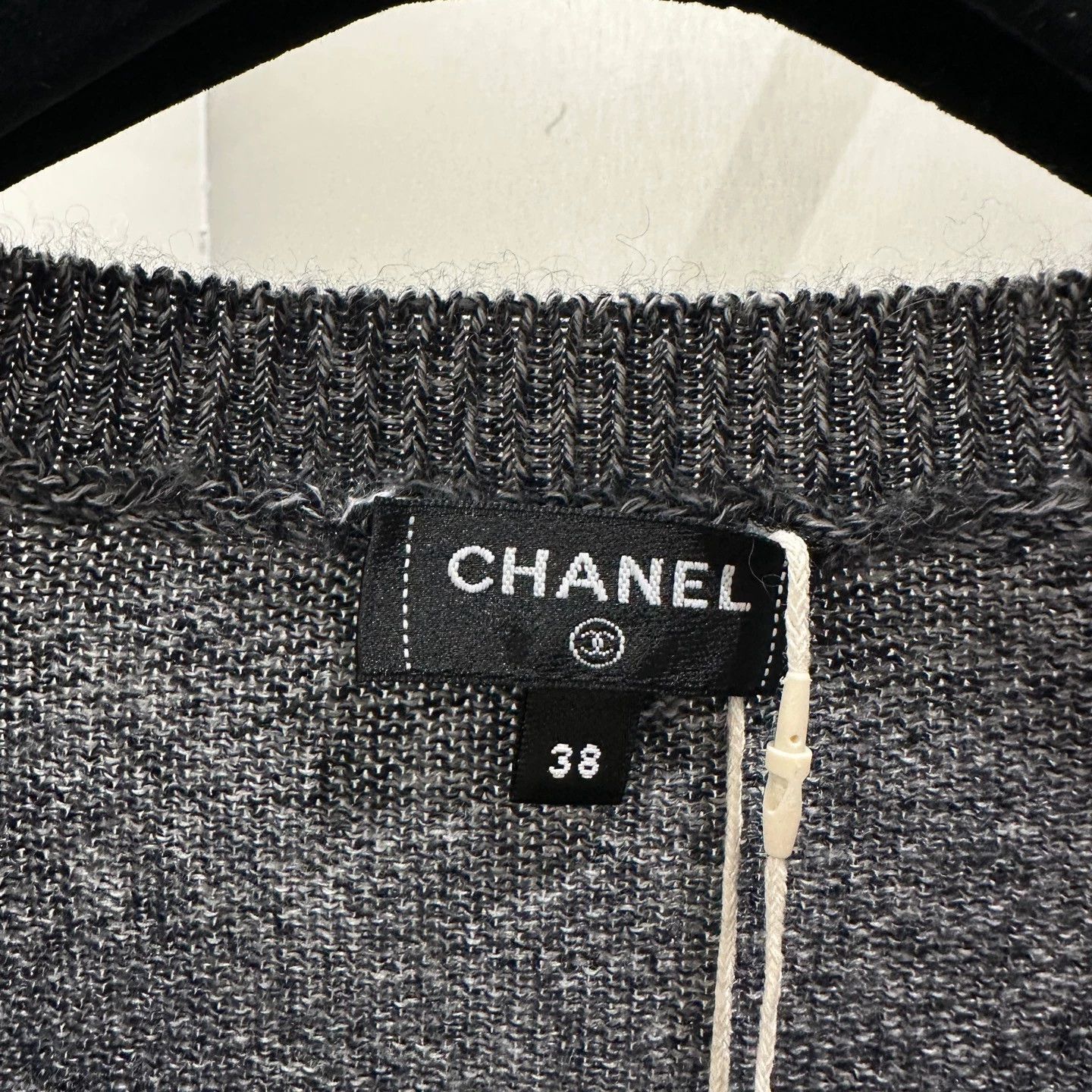Chanel Chanel may802 24A Deep Gray Cashmere Tea Set Sweater 38 Size S / US 4 / IT 40 - 3 Thumbnail