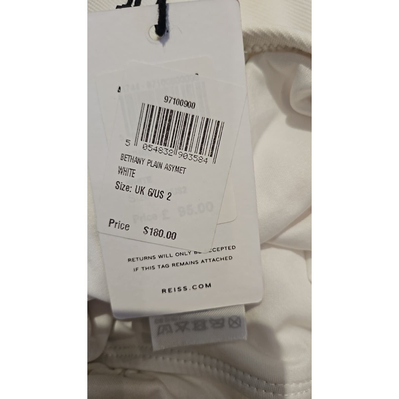 Reiss Reiss Bethany Asymmetric One-Shoulder Swimsuit Size XS / US 0-2 / IT 36-38 - 5 Thumbnail