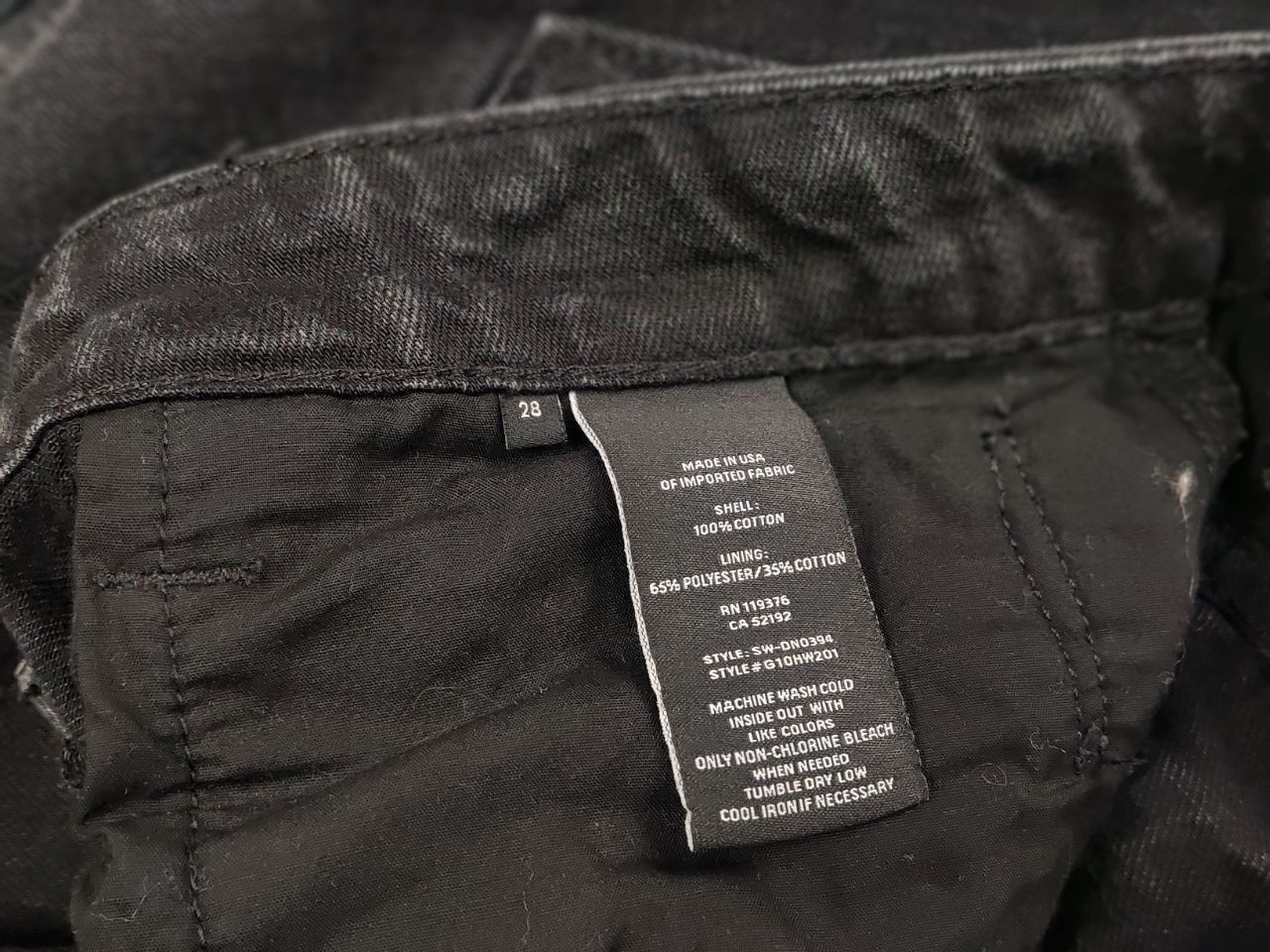 Helmut Lang Helmut Lang High Rise Raw Crop Black Stone Denim Jeans Size 28" / US 6 / IT 42 - 16 Thumbnail