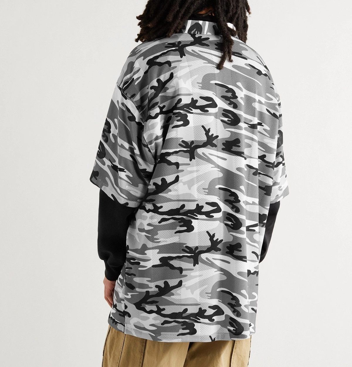 Balenciaga o1y1224 Short Sleeves Shirt in Multicolor Size US M / EU 48-50 / 2 - 4 Thumbnail