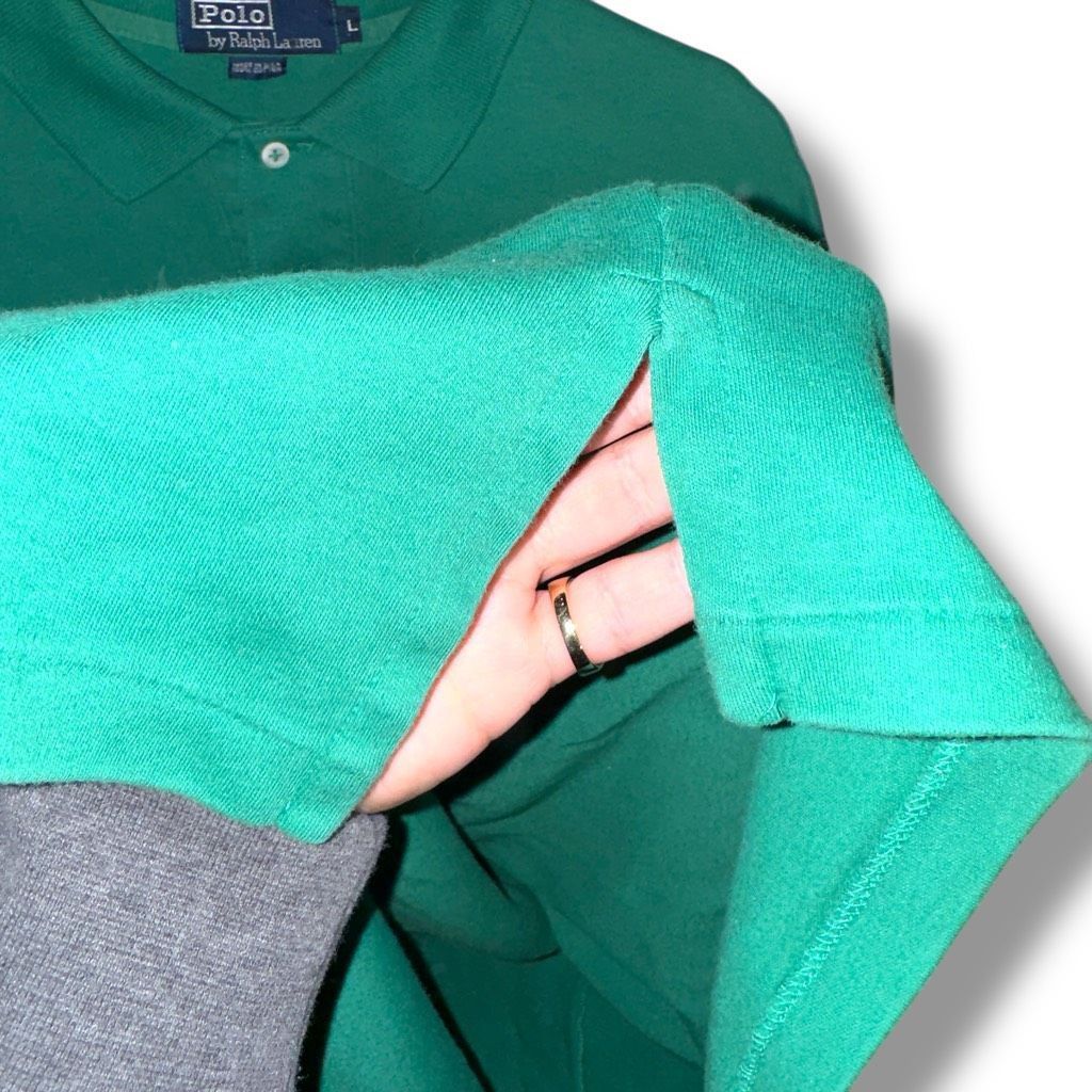 Polo Ralph Lauren 80s Polo Ralph Lauren Green Made in USA Polo Shirt Size L Size US L / EU 52-54 / 3 - 8 Thumbnail