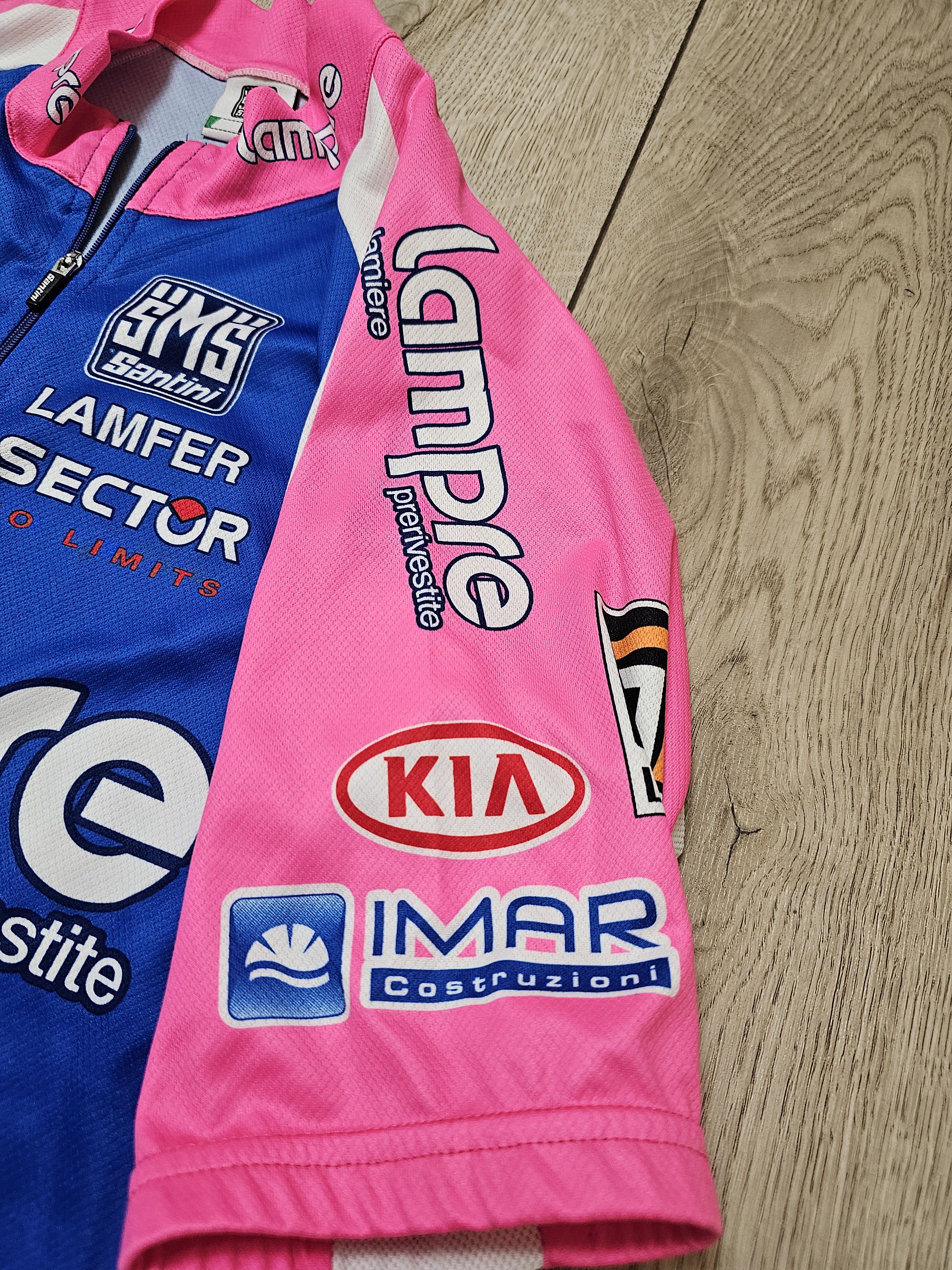 Vintage LAMPLE FARNESE VINI SANTINI CYCLING JERSEY CYCLING JERSEY Size US L / EU 52-54 / 3 - 5 Thumbnail
