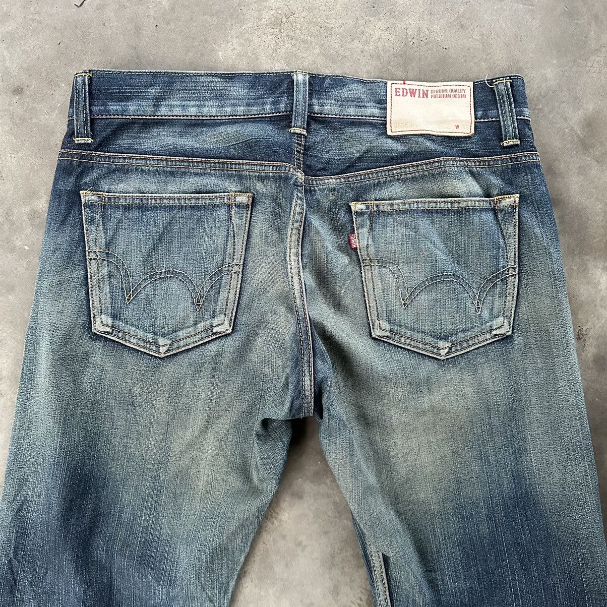 Japanese Brand W36🔥Vintage Edwin 502 Faded Sick Denim Jean Pant Size US 36 / EU 52 - 11 Thumbnail