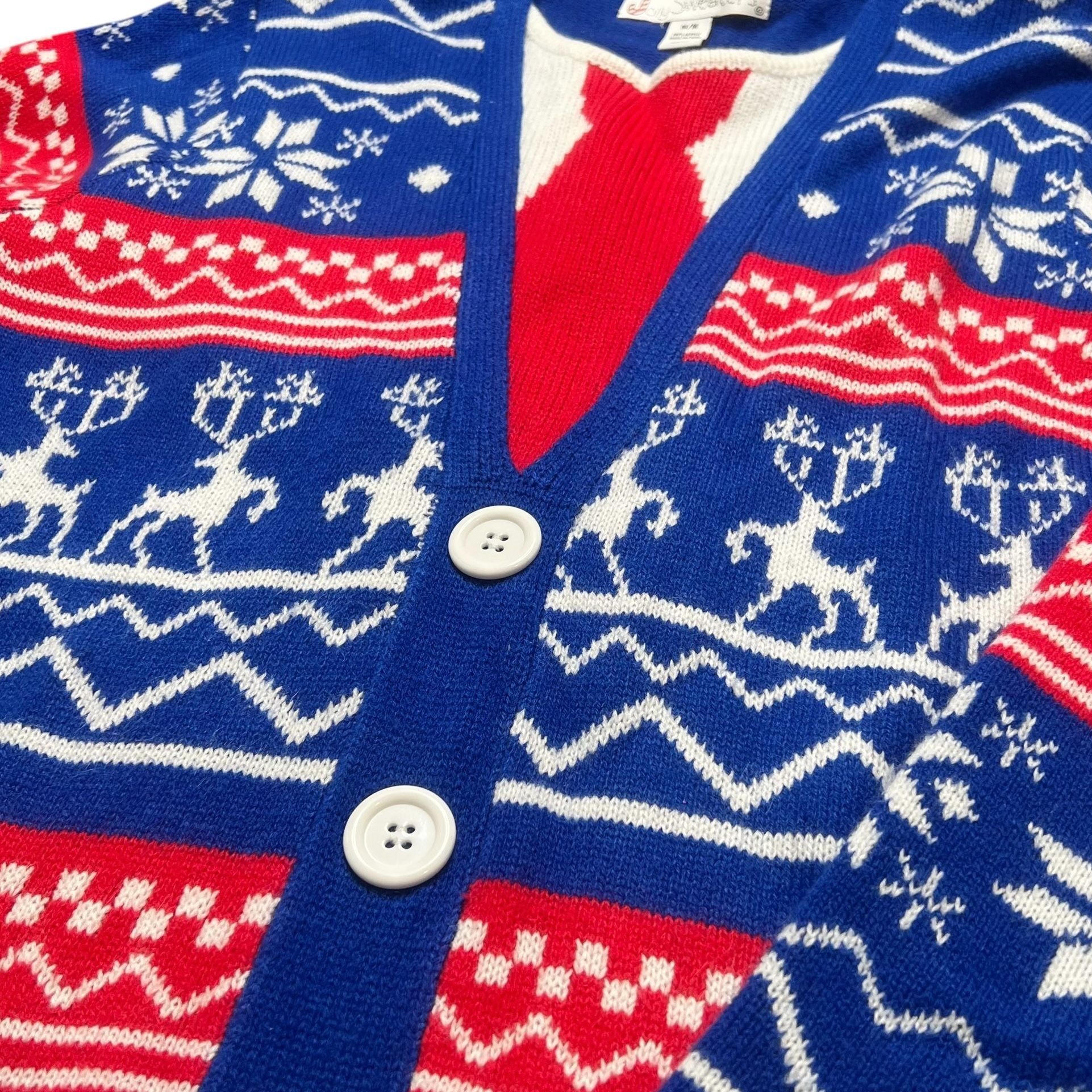Other Jolly Sweaters Christmas Sweater Mens Size M Red White Blue Size US M / EU 48-50 / 2 - 2 Thumbnail